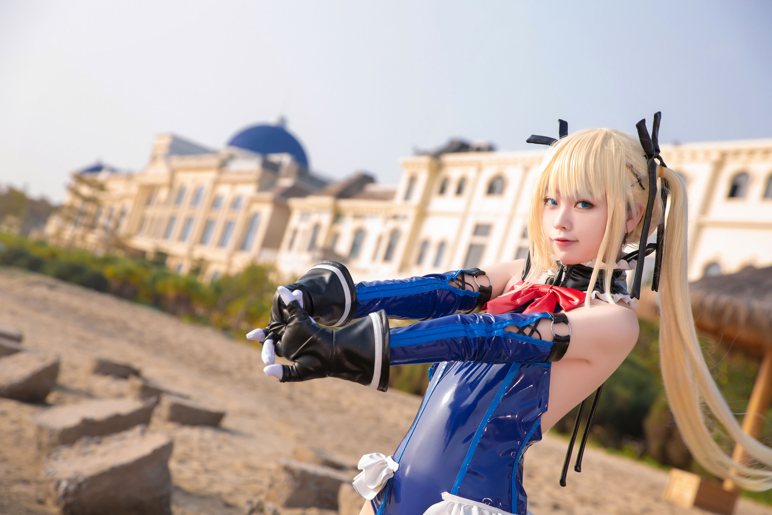 [网红COSER写真] 动漫博主G44不会受伤 - 玛丽连体衣第11张