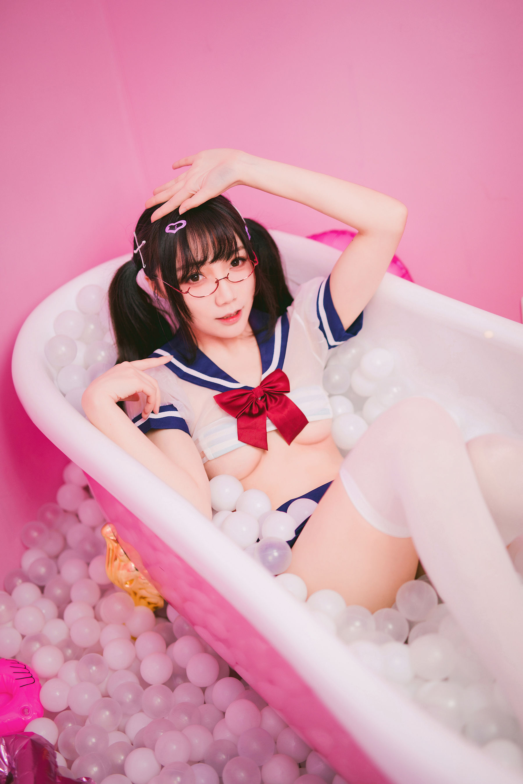 [网红COSER写真] 萝莉福利真央Mao - JK第5张