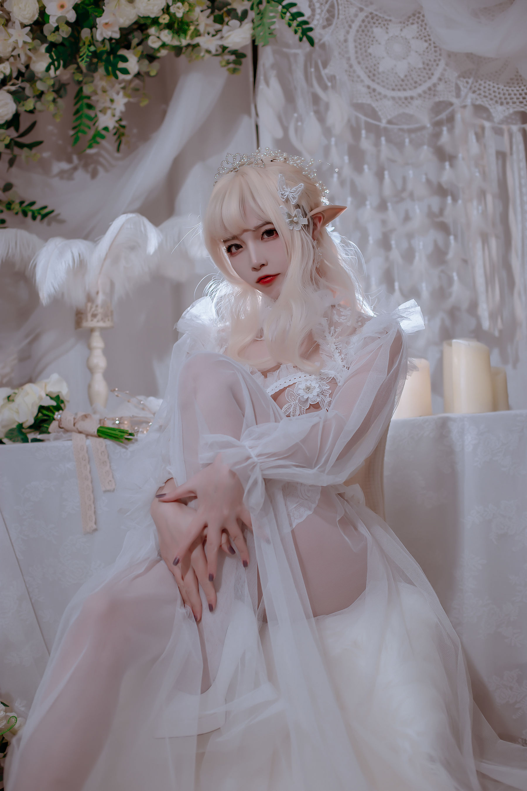 [网红COSER写真] 人气Coser二佐Nisa - 精灵公主第6张