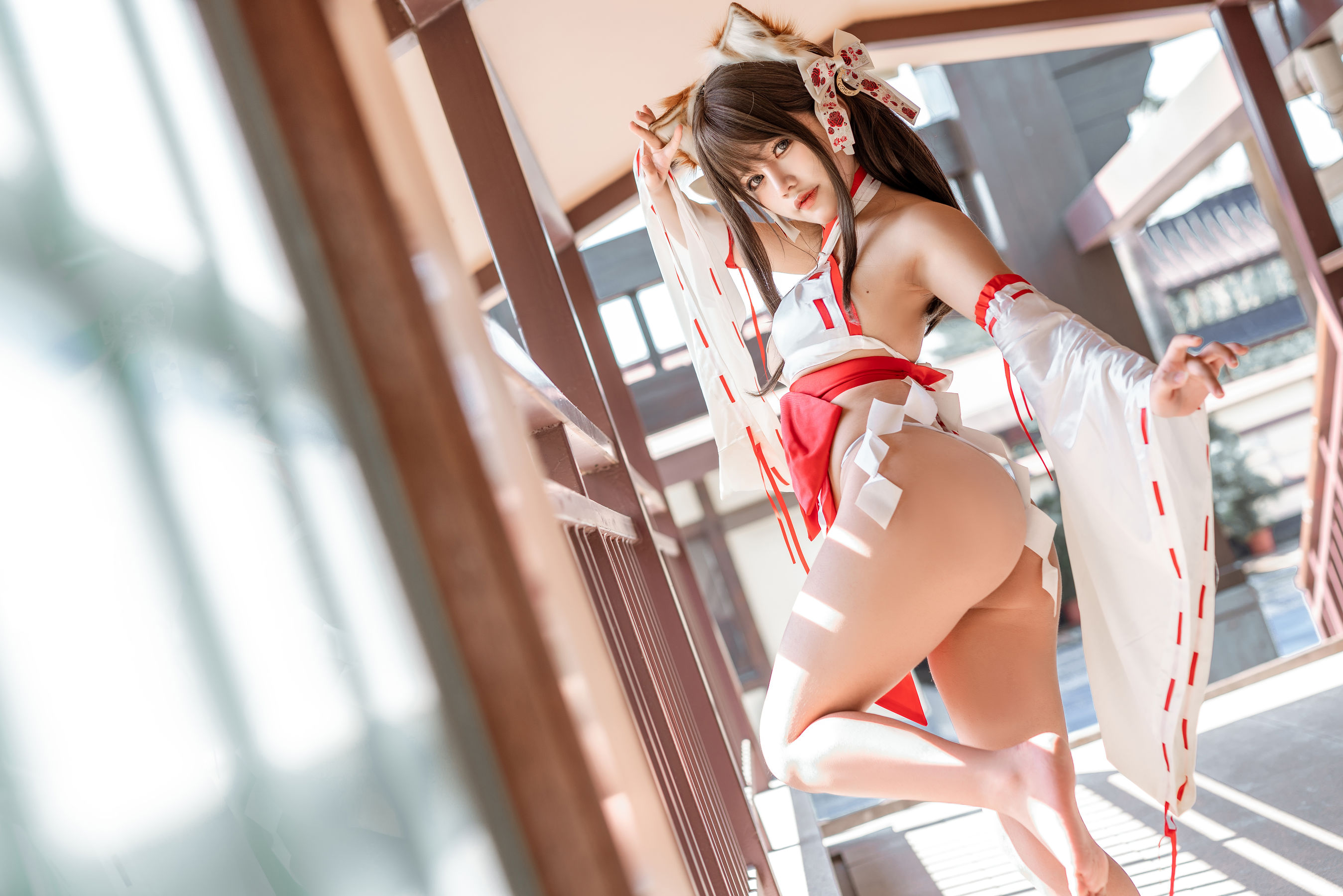 [COS福利] 动漫博主蠢沫沫&amp;一笑芳香沁 - 双人狐第6张