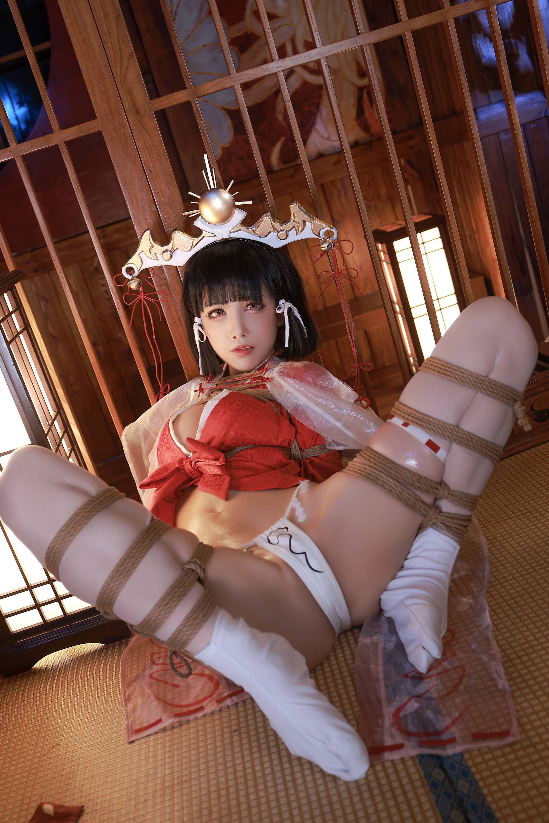 [COS福利] 动漫博主水淼aqua - 黑兽 辉夜巫女第19张