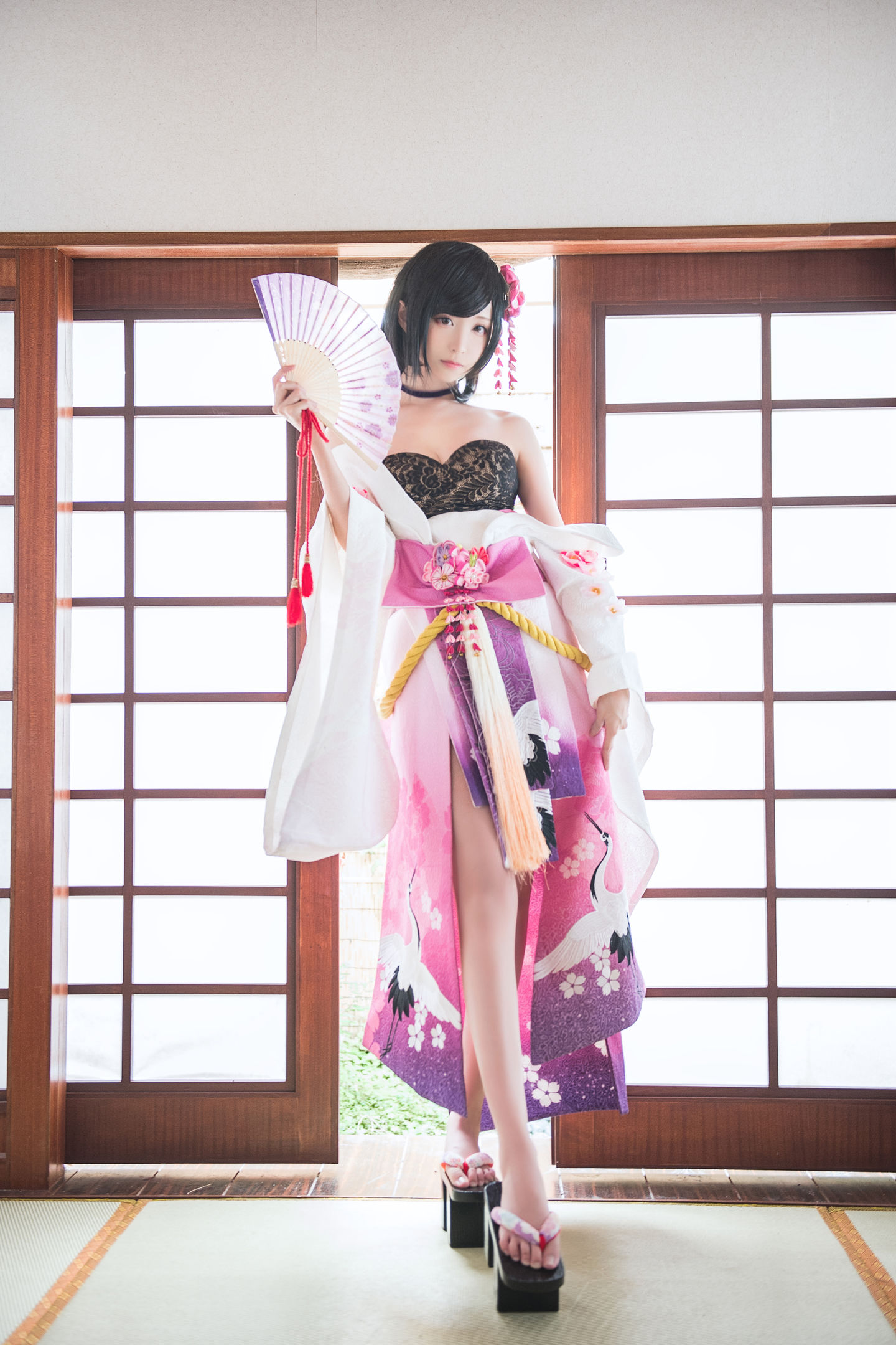 [COS福利] 长腿Coser青青子Js - 镇魔曲夜樱 玉藻前第4张