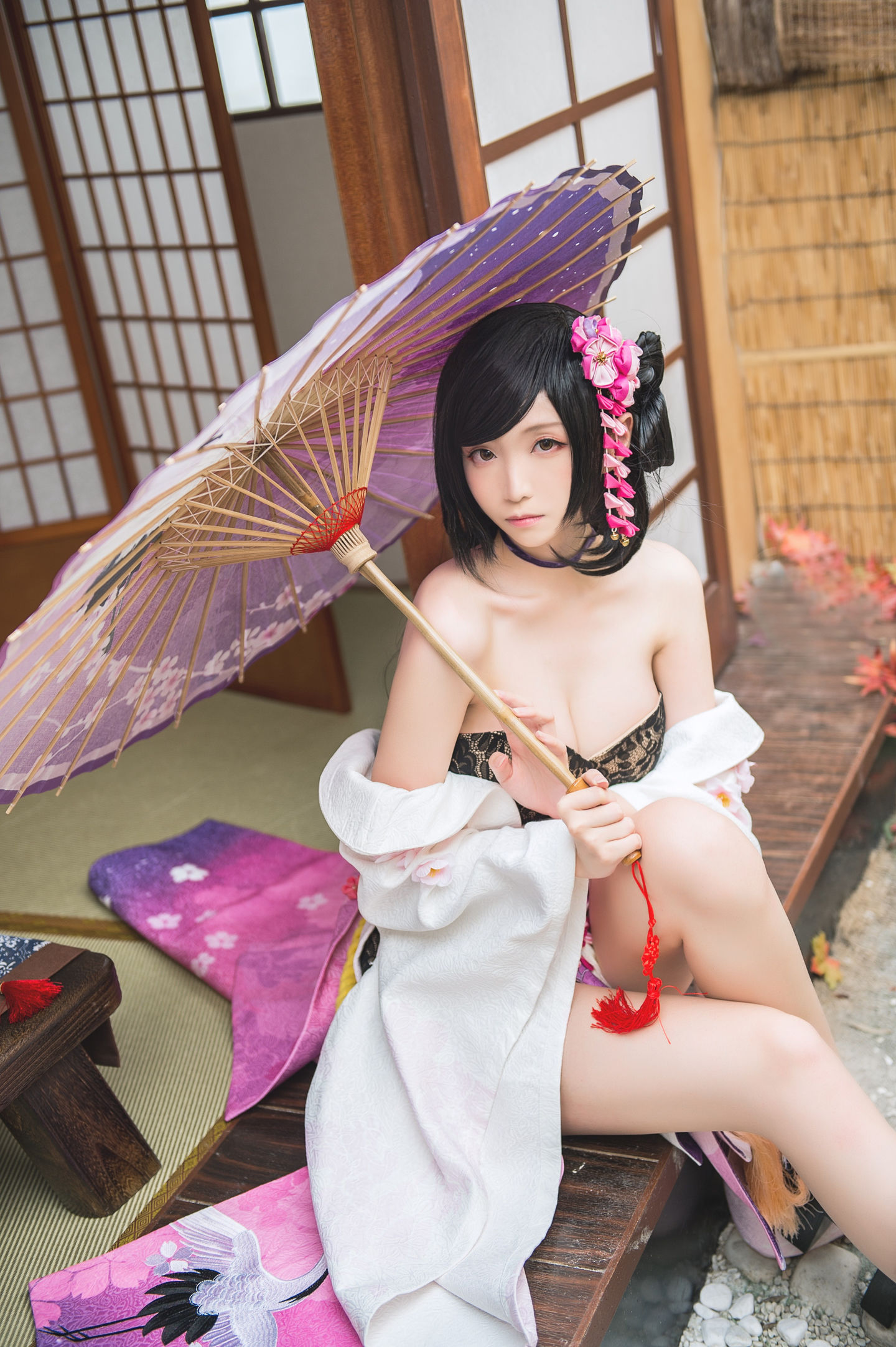 [COS福利] 长腿Coser青青子Js - 镇魔曲夜樱 玉藻前第5张