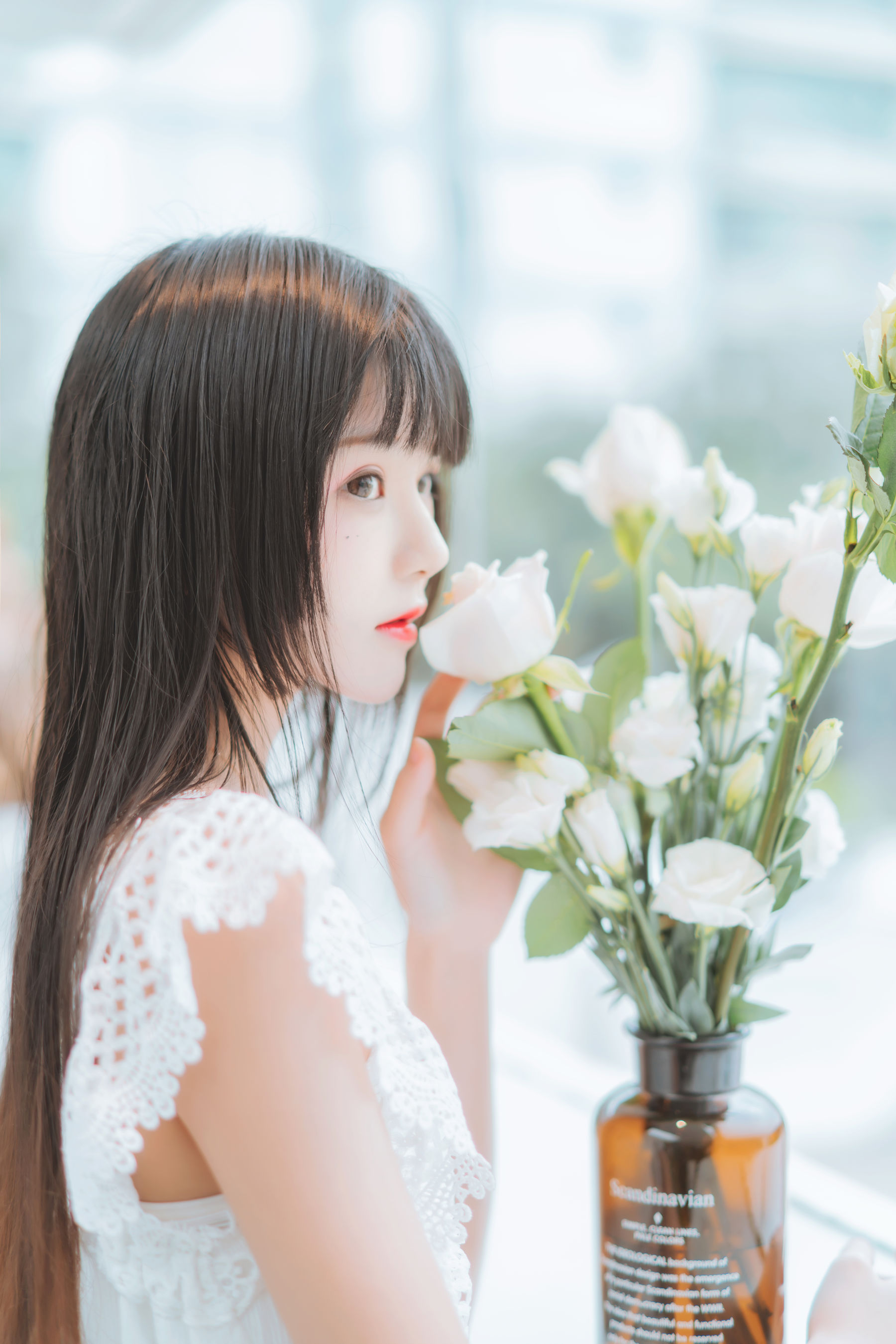 [COS福利] 桜桃喵 - 清新之白花花第3张