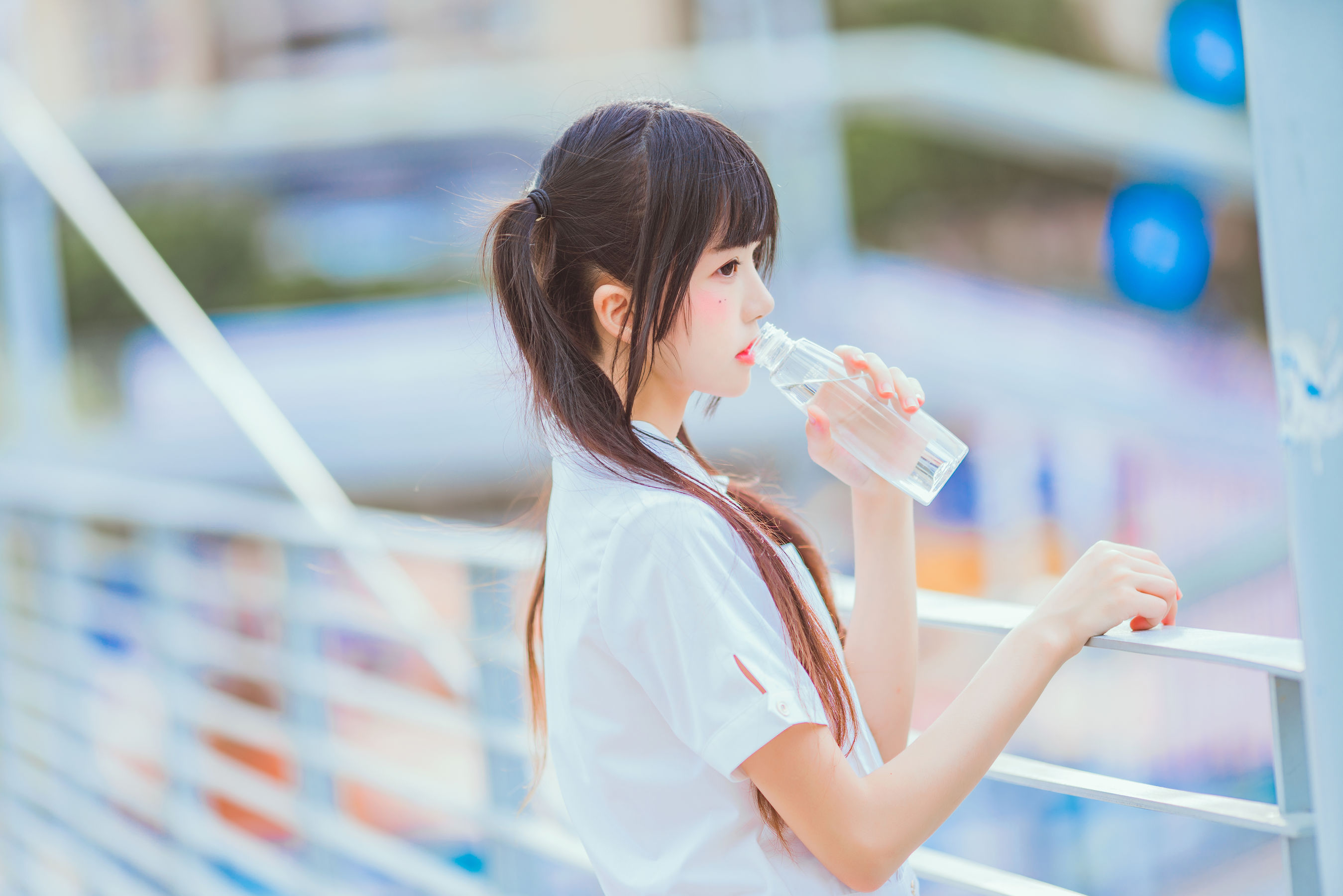 [COS福利] 桜桃喵 - 少女之浅色系第7张