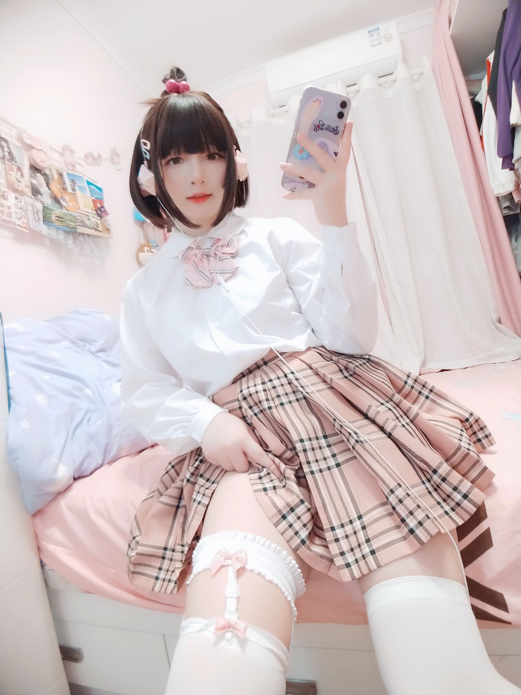 [COS福利] 二次元美女古川kagura - 白丝JK第1张