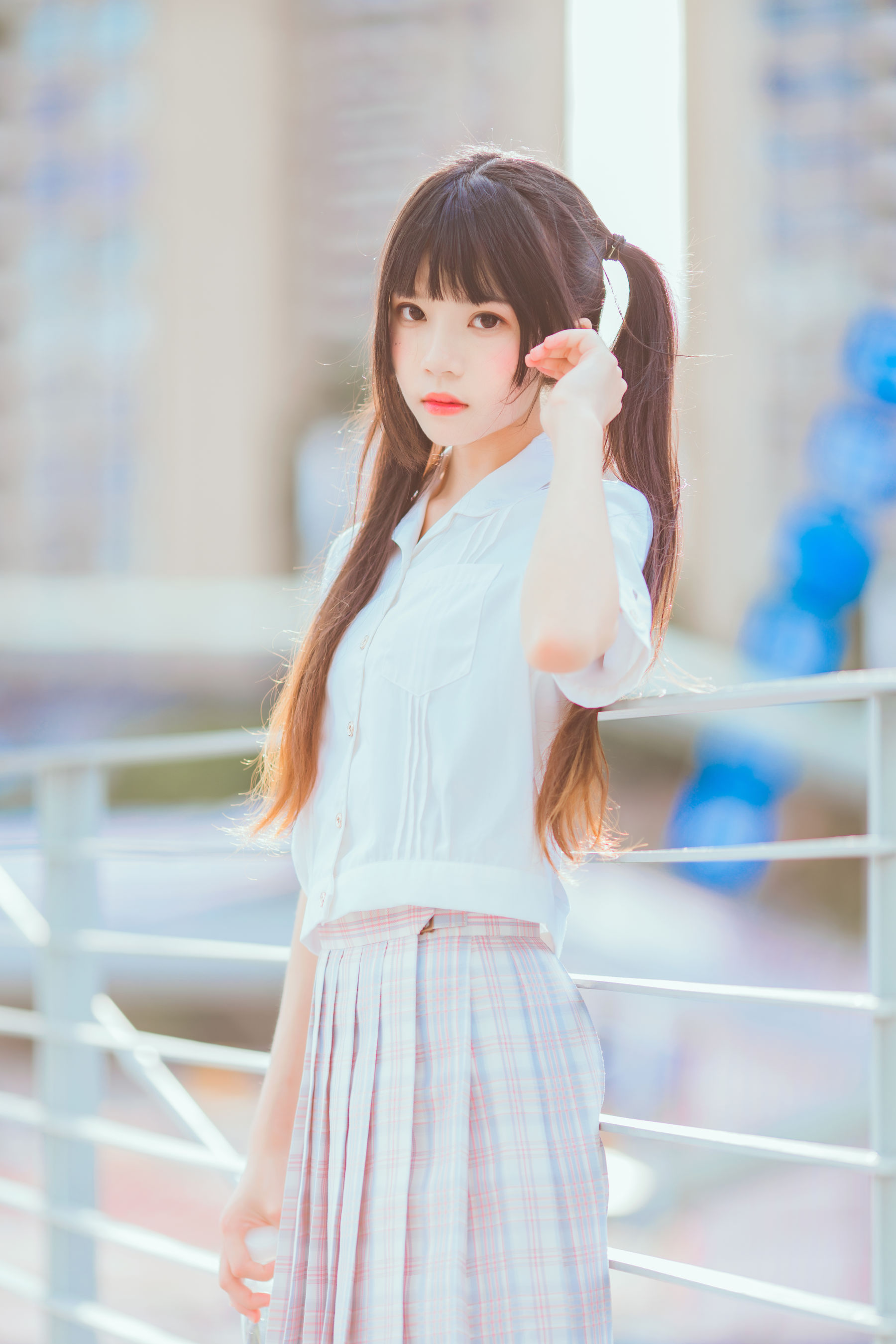 [COS福利] 桜桃喵 - 少女之浅色系第7张