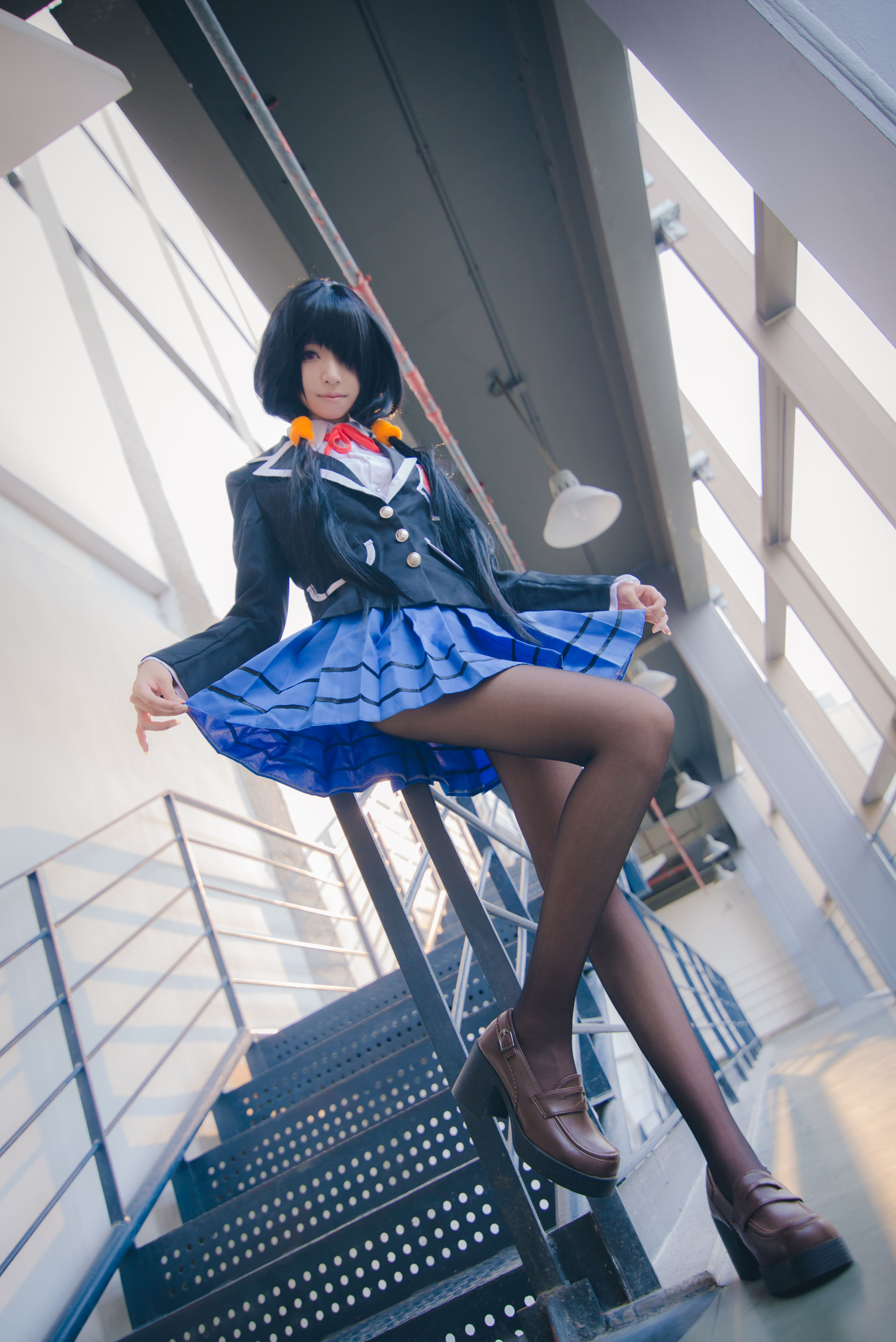[COS福利] 长腿Coser青青子Js - 狂三校服第5张