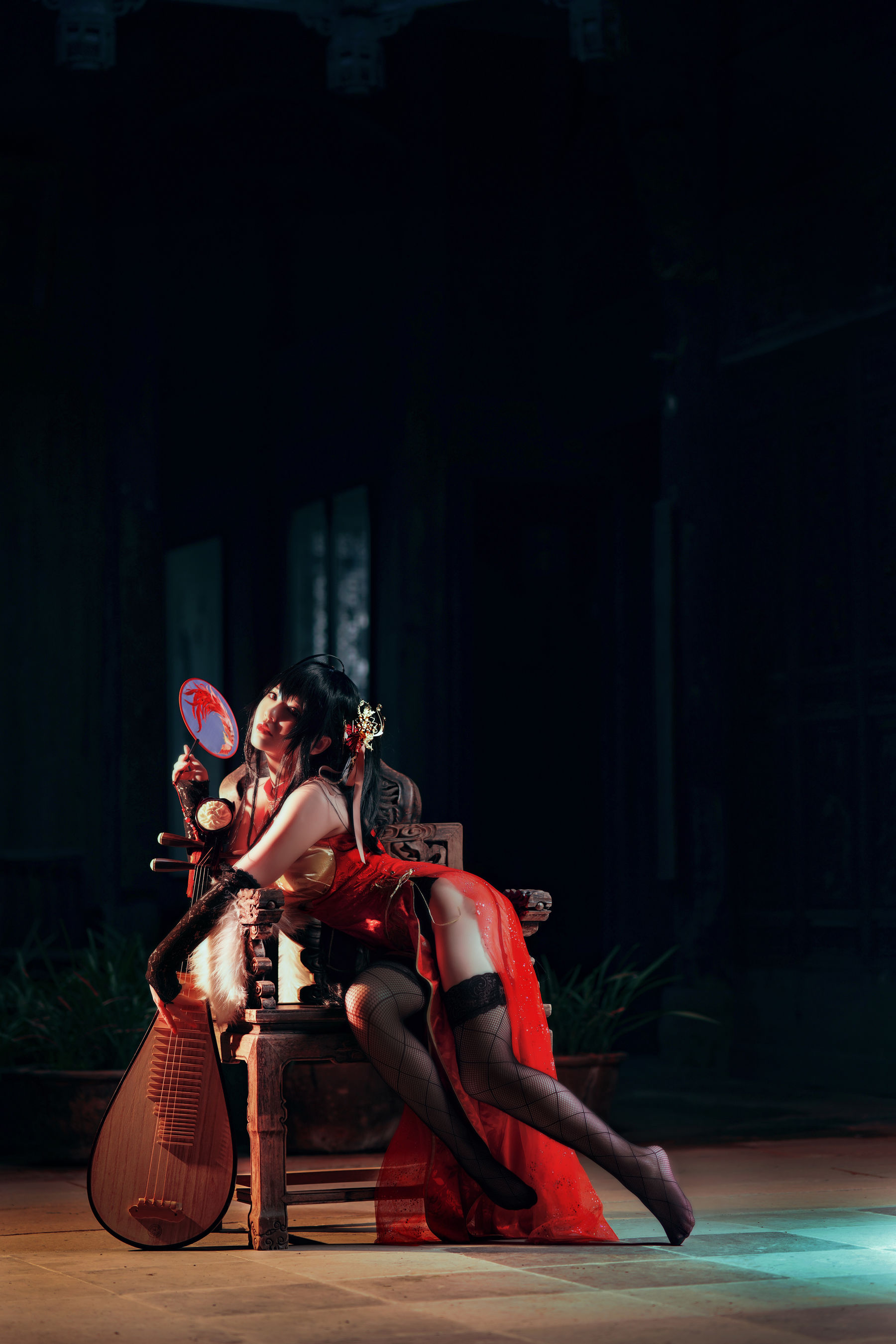 [网红COSER写真] 半半子 - 大凤旗袍第11张