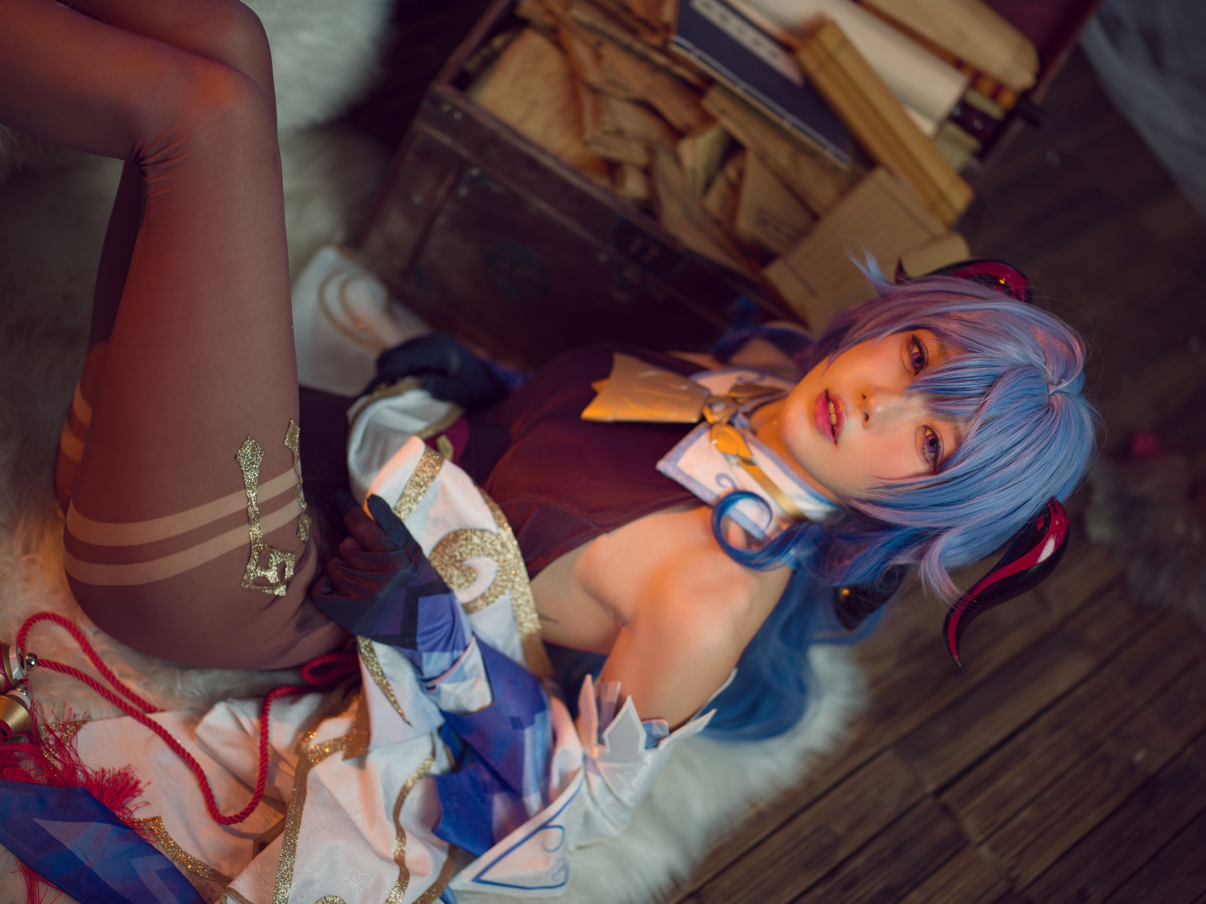 [福利COS] 动漫博主阿包也是兔娘 - 舰长 原神甘雨第9张