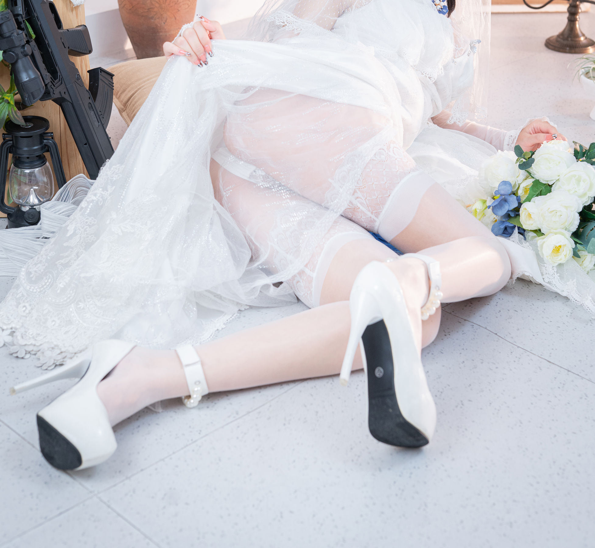 [福利COS] Cosplay日奈娇 - 95式婚纱第9张