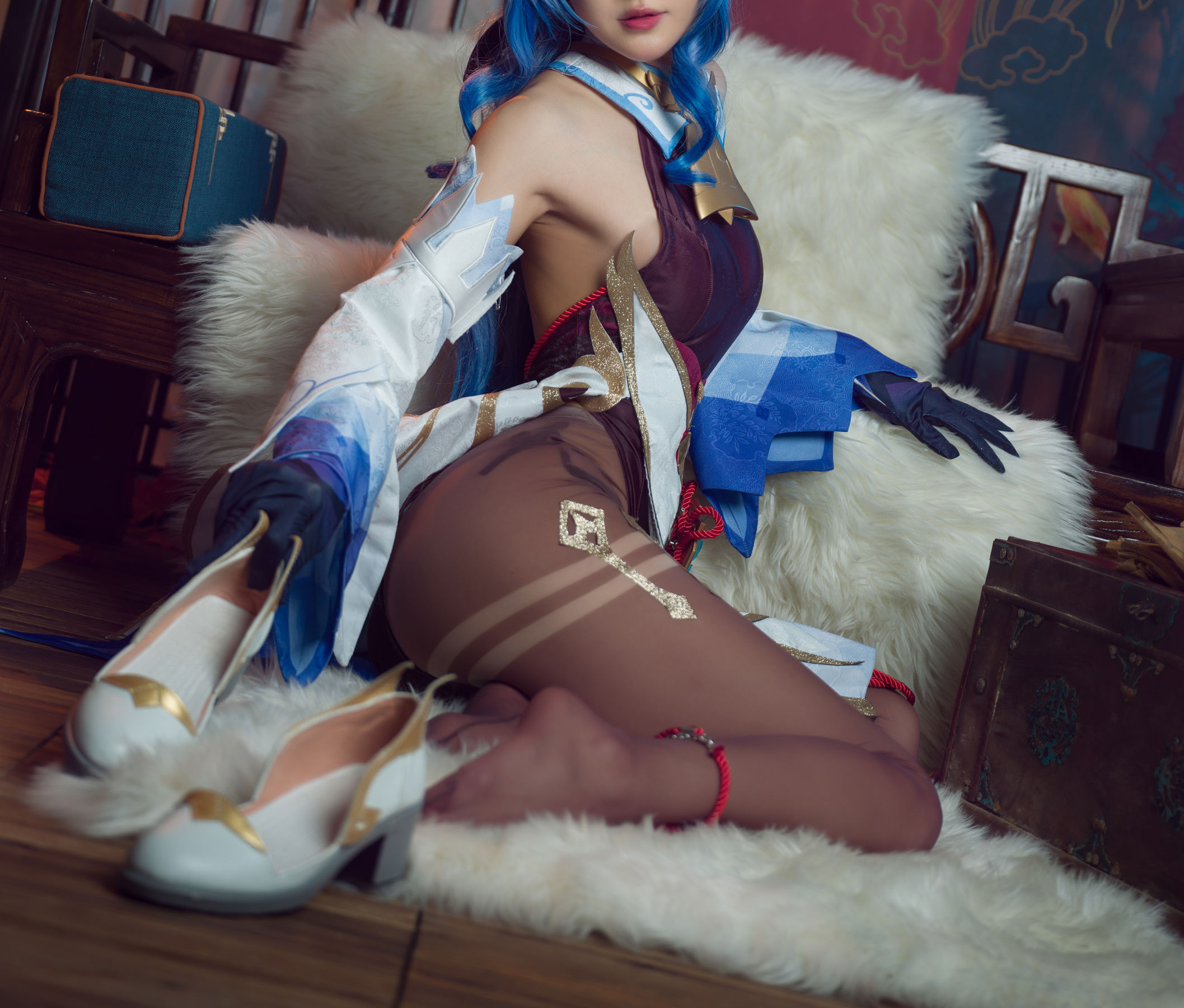 [福利COS] 动漫博主阿包也是兔娘 - 舰长 原神甘雨第5张