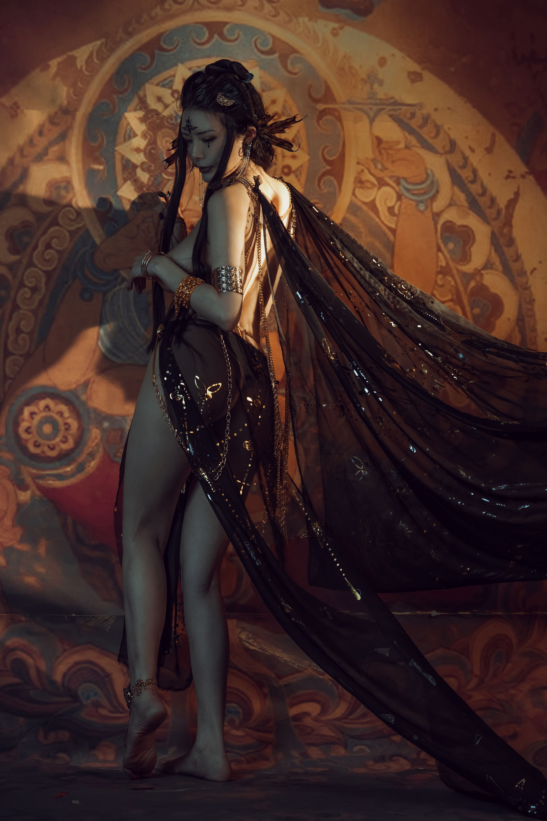 [网红COS] 秋和柯基(夏小秋秋秋) - 黑敦煌第10张