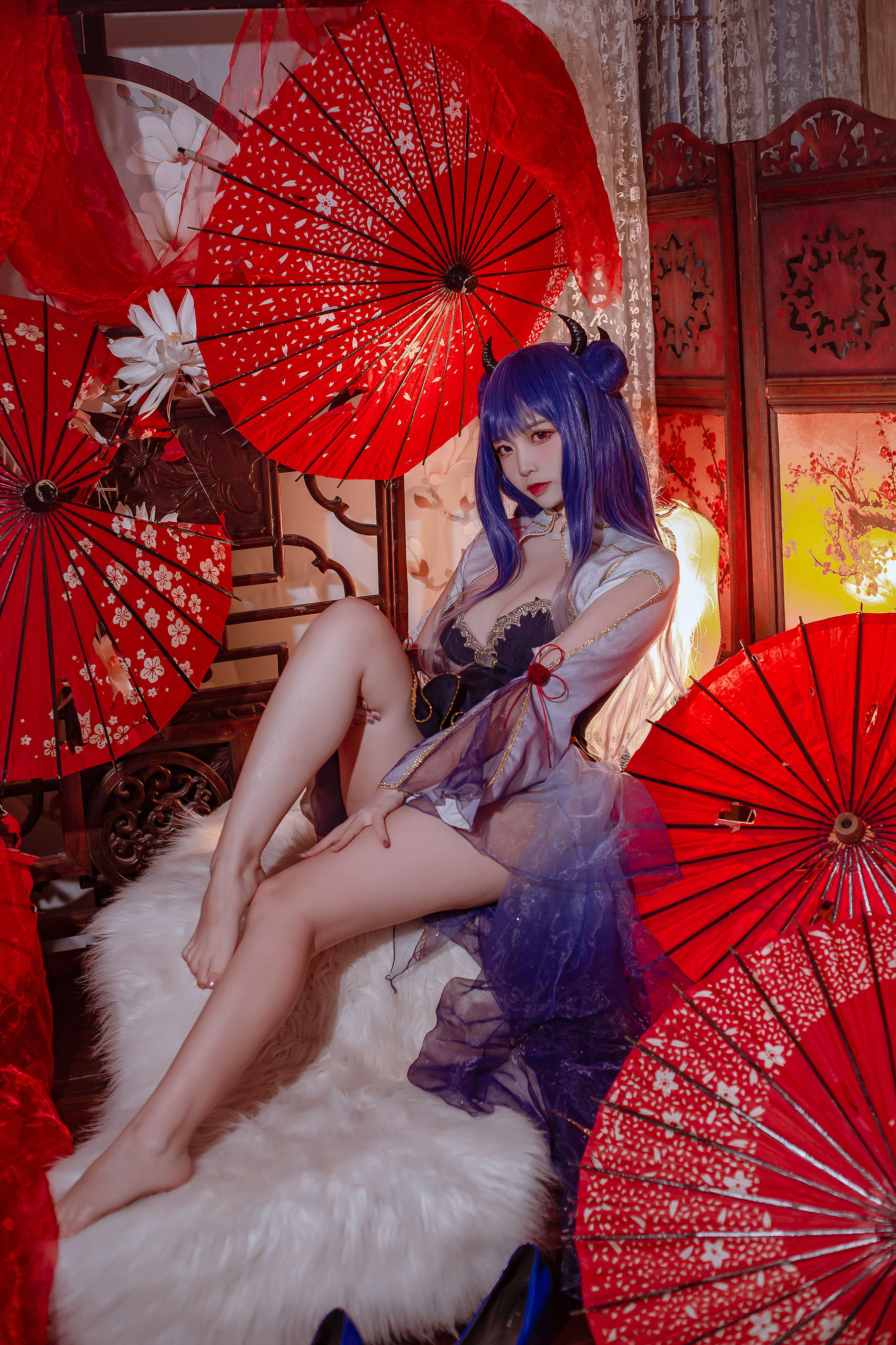 [福利COS] 人气Coser二佐Nisa - 碧蓝 伊吹旗袍第7张