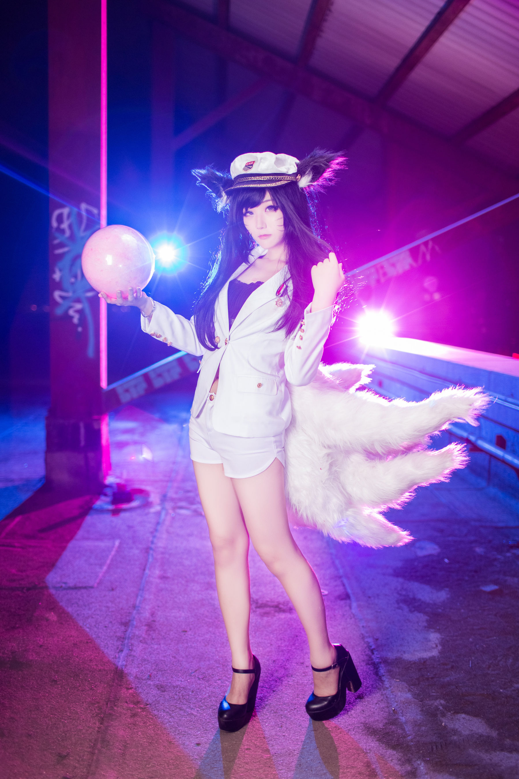 [福利COS] 动漫博主浅野菌子 - 英雄联盟 九尾妖狐阿狸第1张