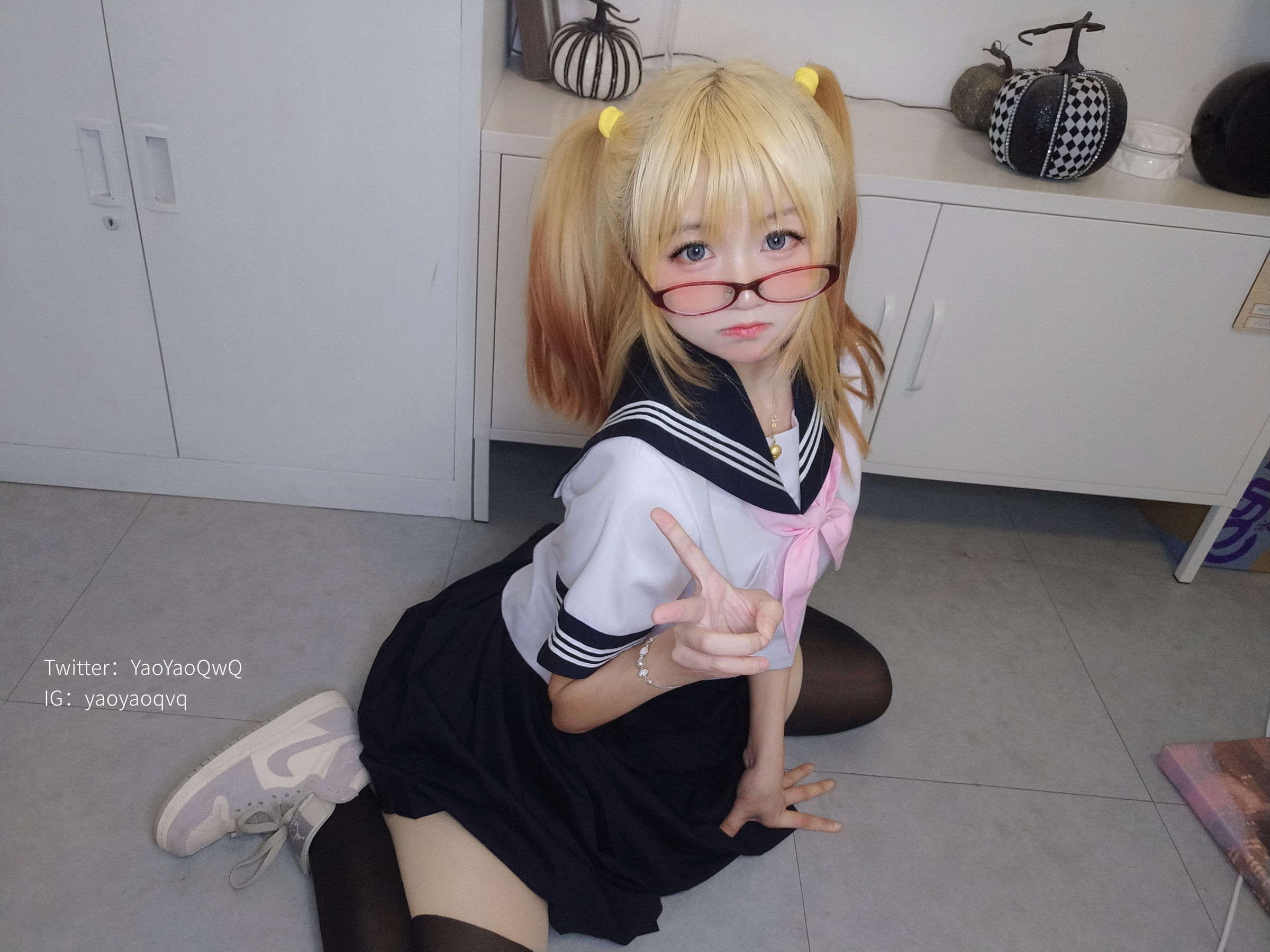 [福利COS] 萌妹子Coser摇摇乐yoyo fantia 22年1月会员合集 Jk系列第19张