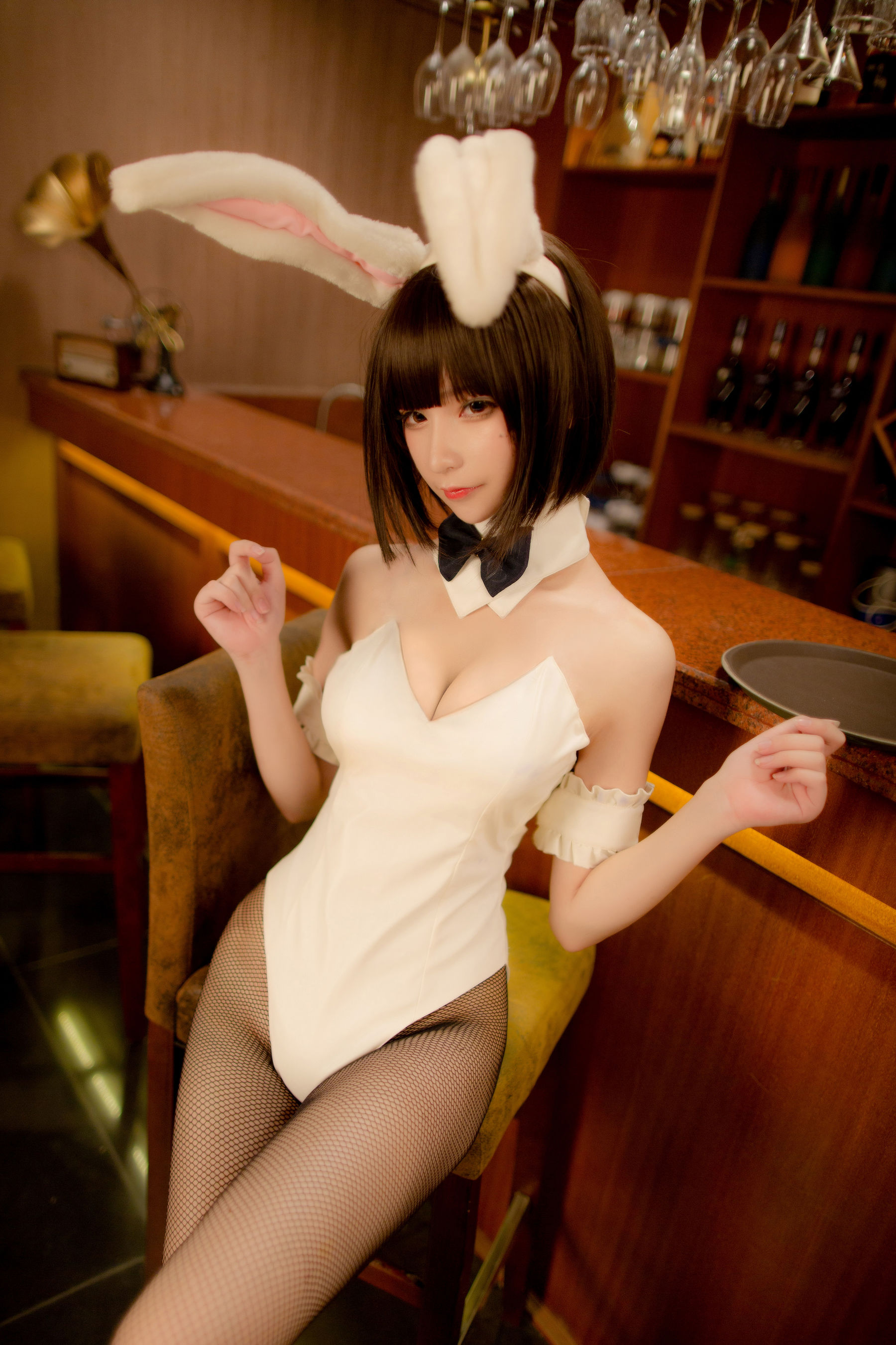 [福利COS] 拼音拼嘤嘤 - 加藤惠兔女郎第1张