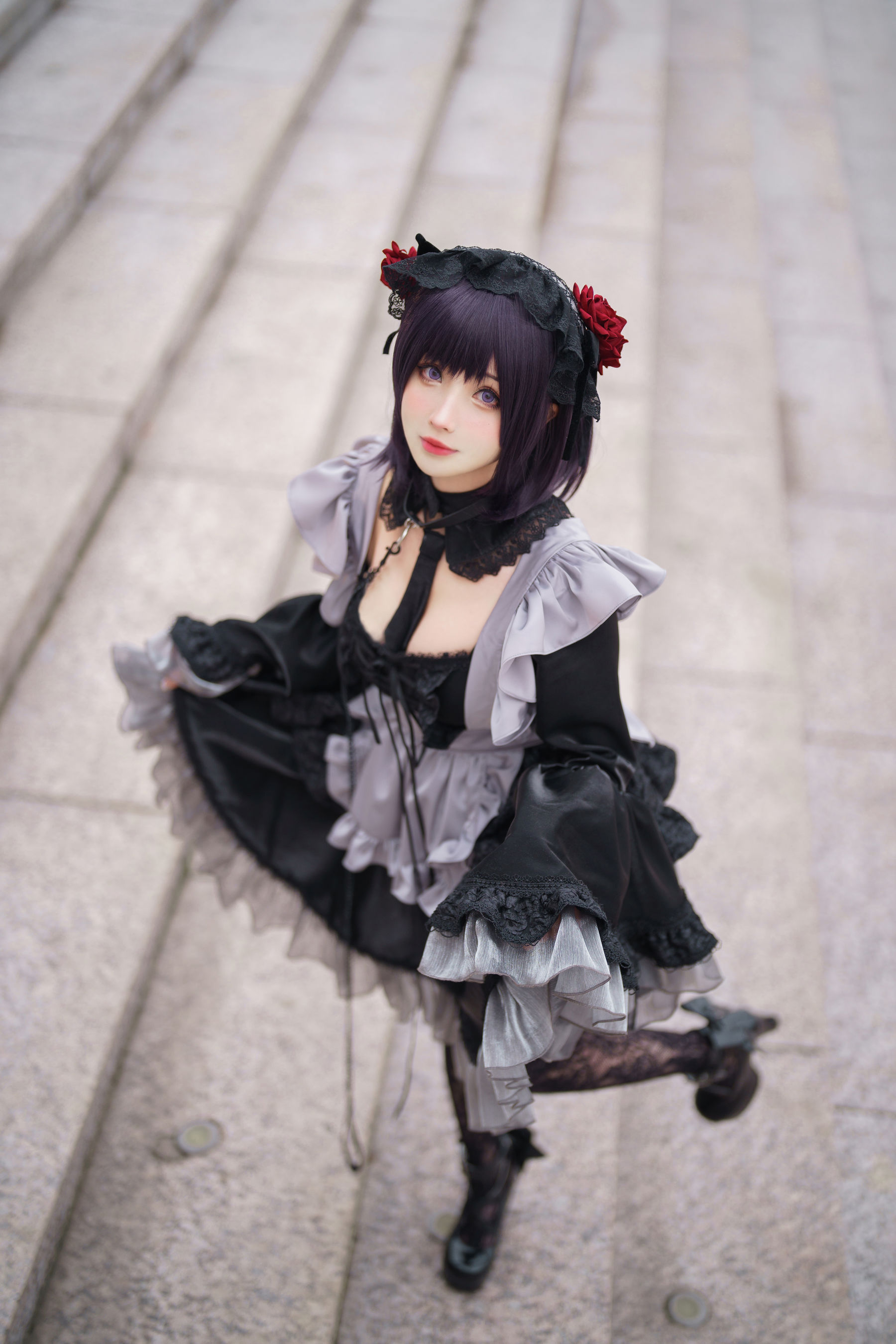 [福利COS] COS福利rioko凉凉子(肉扣热热子) - 黑江雫 漫展篇 海梦第7张