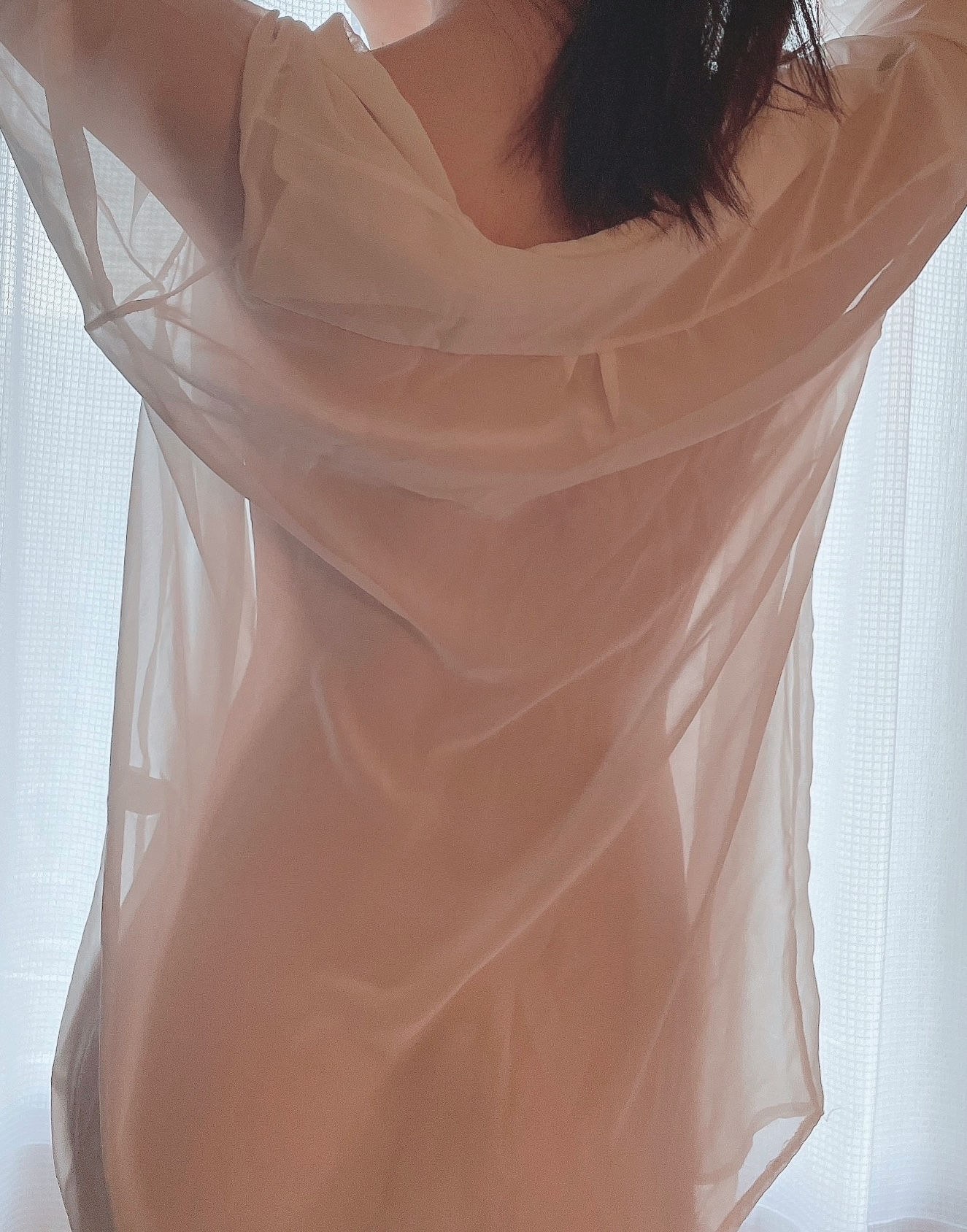 [福利COS] 日本甜美COSERけんけん[fantia] 20220128-透けシャツ×ランジェリー第12张