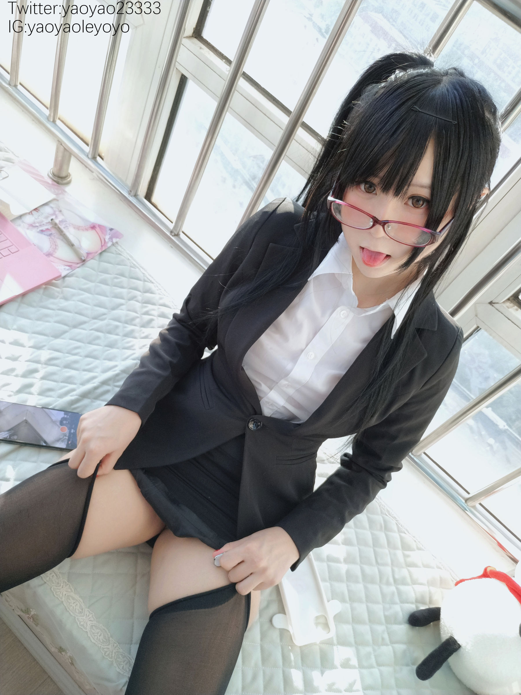 [福利COS] 萌妹子Coser摇摇乐yoyo - 补习老师第22张