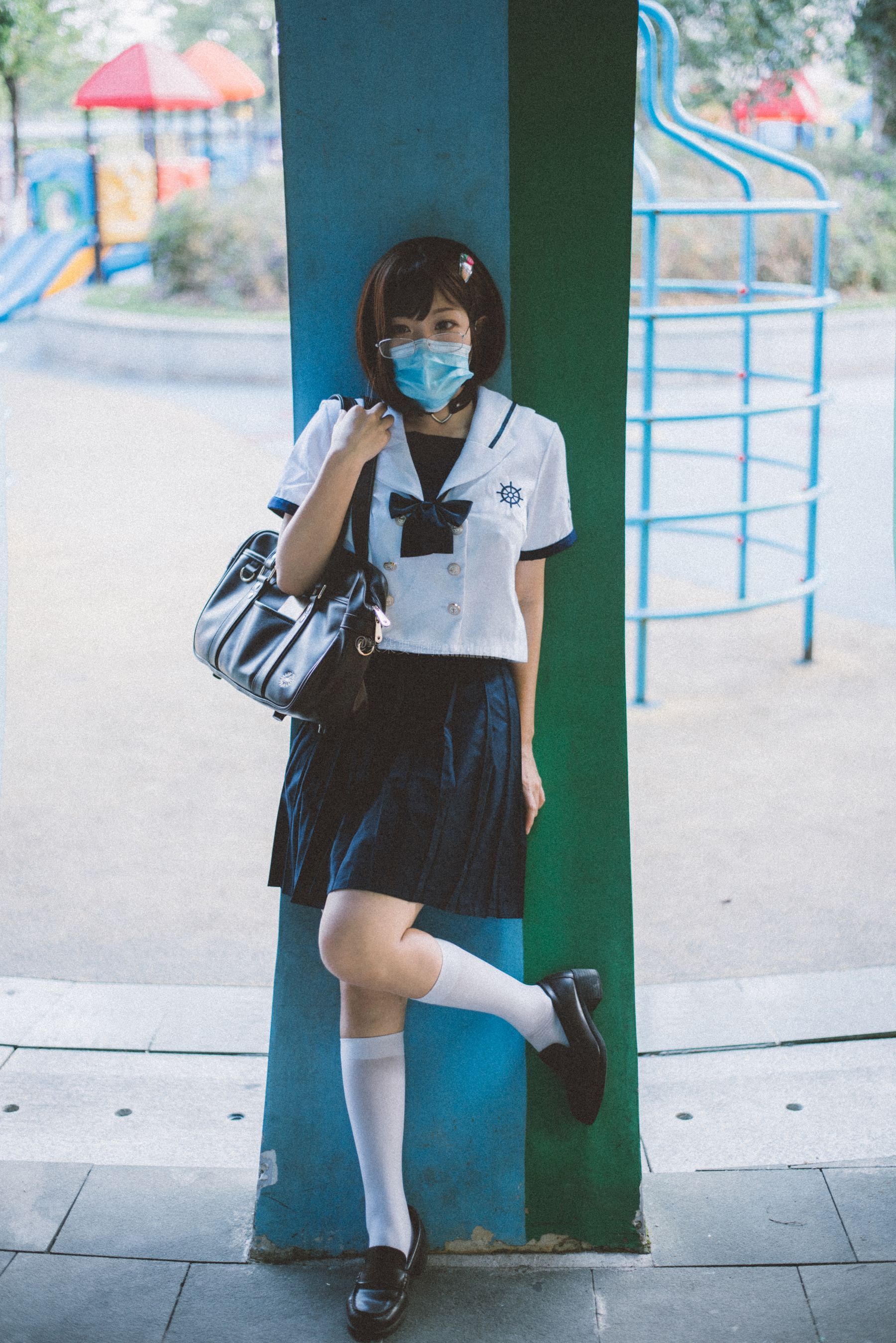 [福利COS] 动漫博主柒柒要乖哦 - 乐园JK第3张