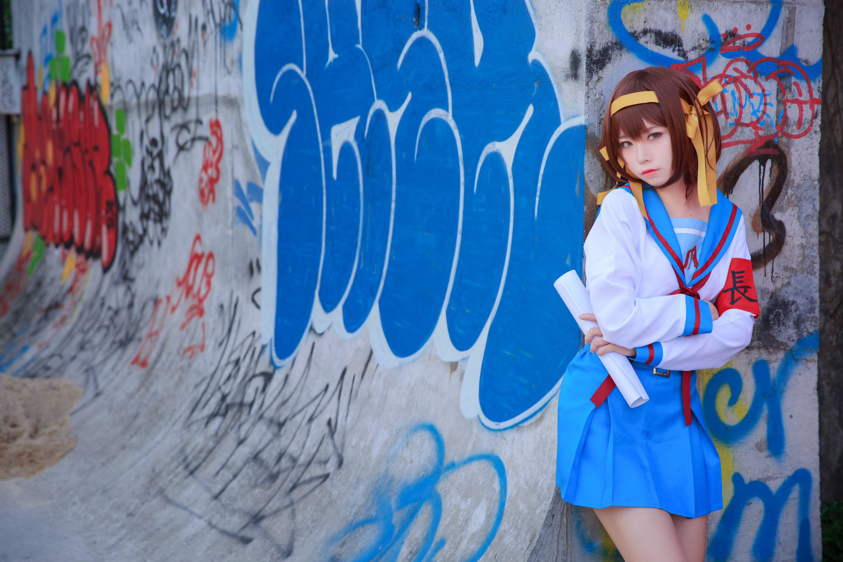 [福利COS] 动漫博主G44不会受伤 - 凉宫 制服第2张