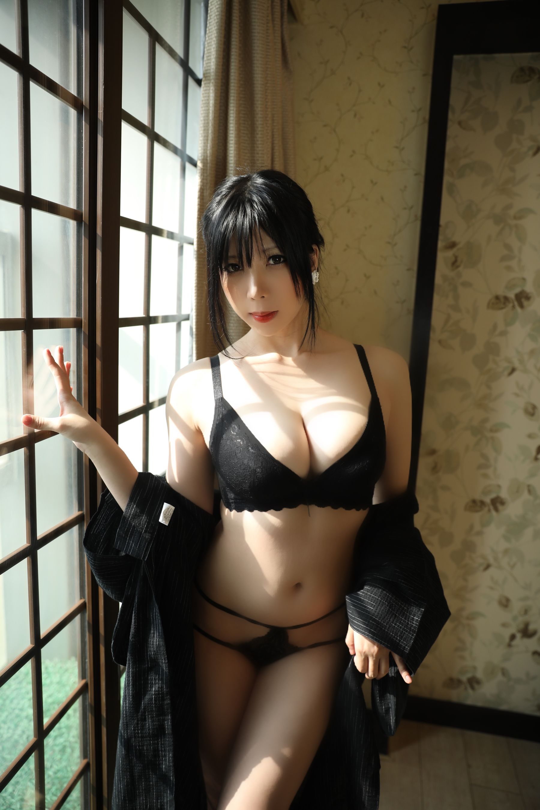 [福利COS] 二次元巨乳美女鹿野希 - 未亡人第27张