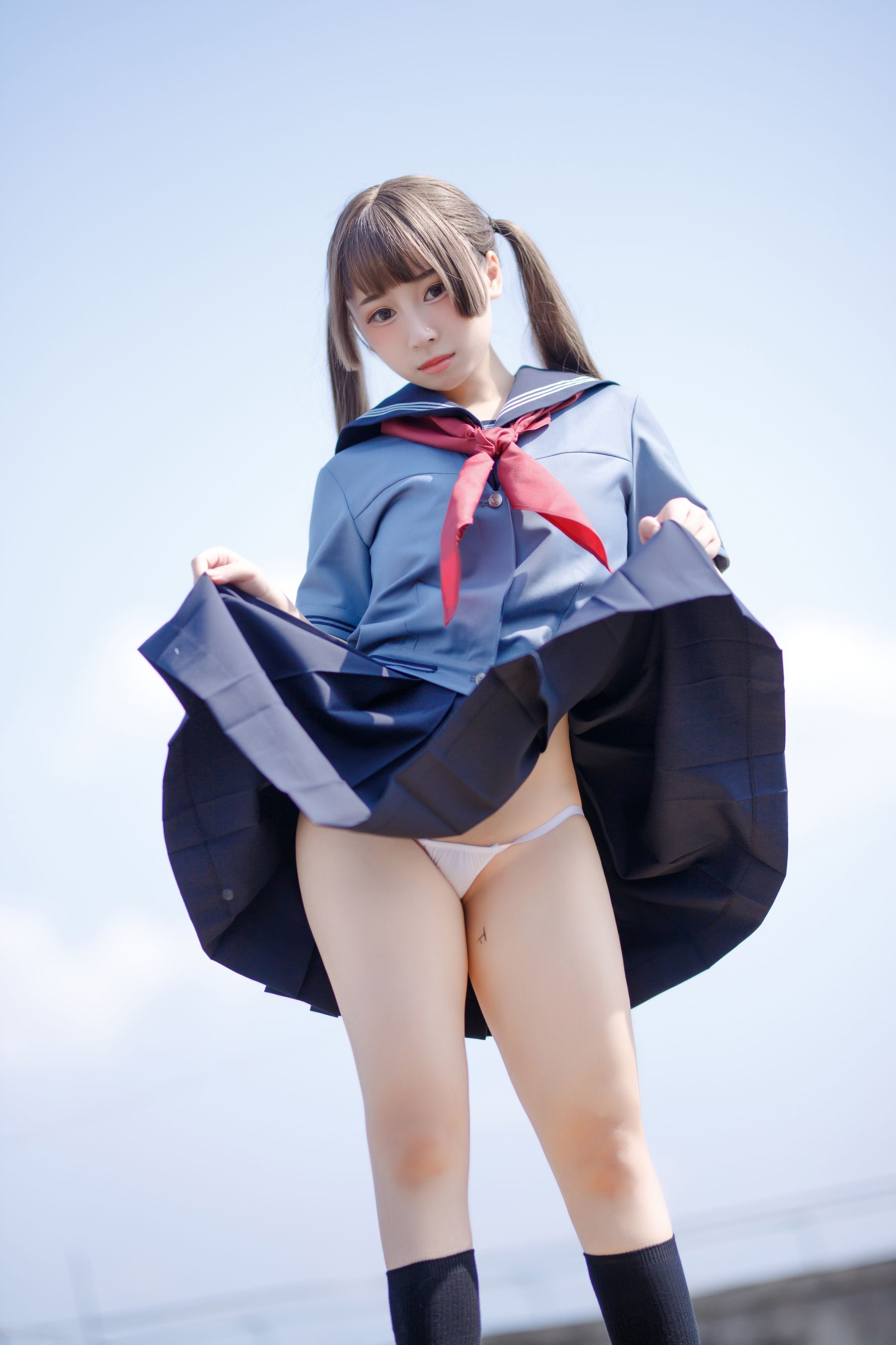 [福利COS] 胡桃猫Kurumineko - 天台的爱之告白第7张