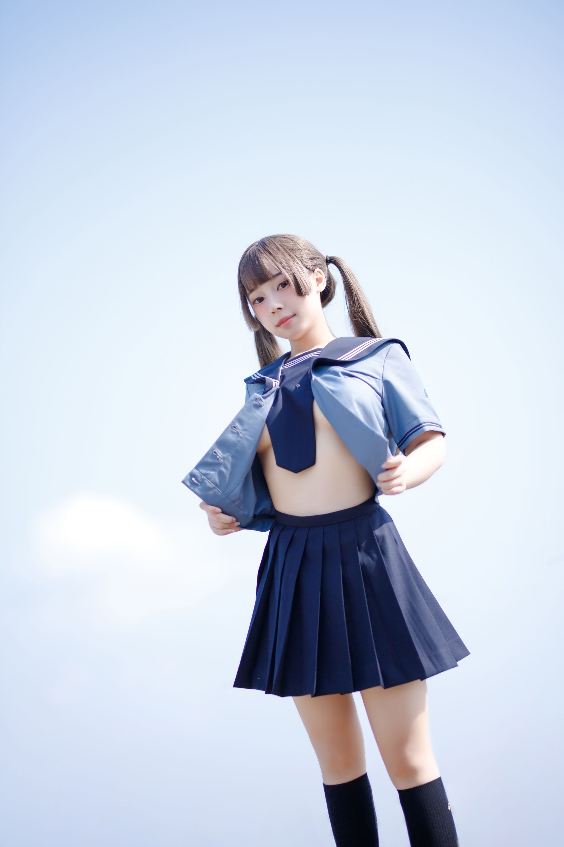 [福利COS] 胡桃猫Kurumineko - 天台的爱之告白第16张