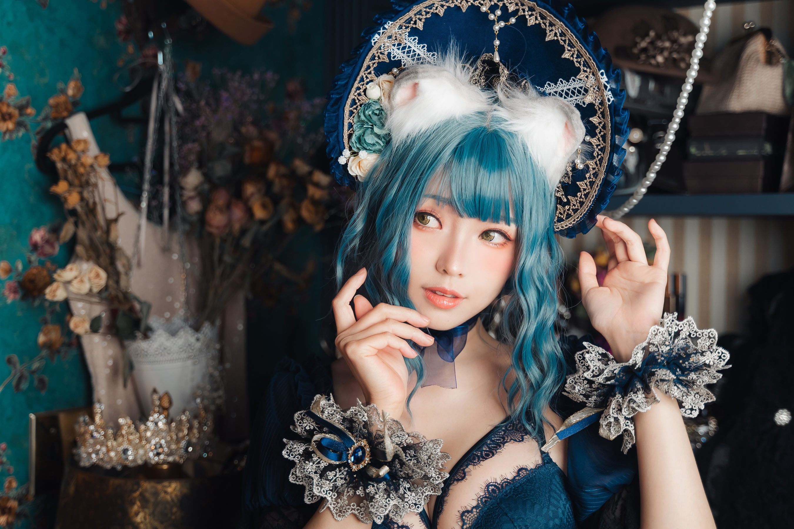 [福利COS] Ely_eee(ElyEE子) - Scottish Fold Cat Doll 摺耳貓少女人形第11张