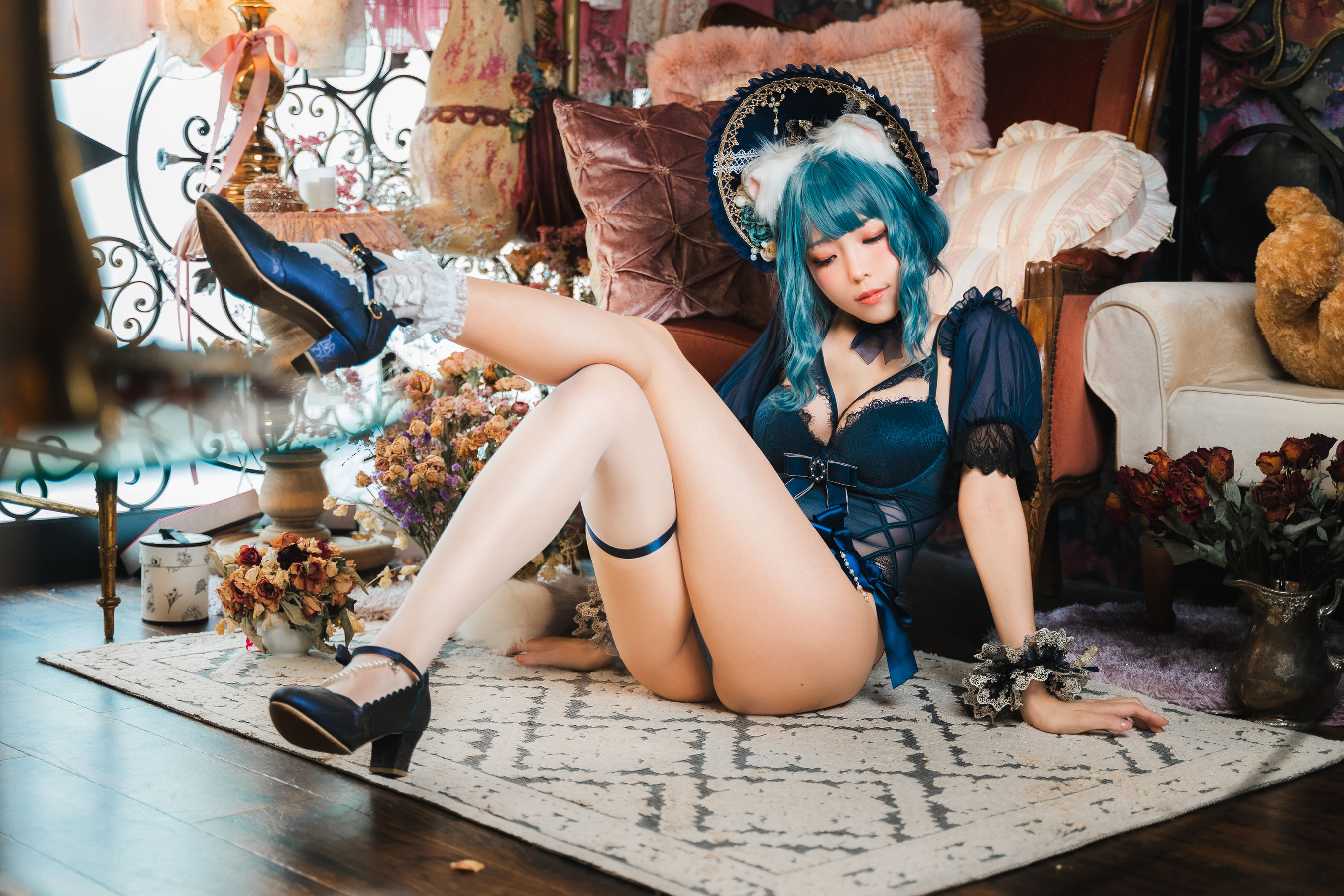 [福利COS] Ely_eee(ElyEE子) - Scottish Fold Cat Doll 摺耳貓少女人形第14张