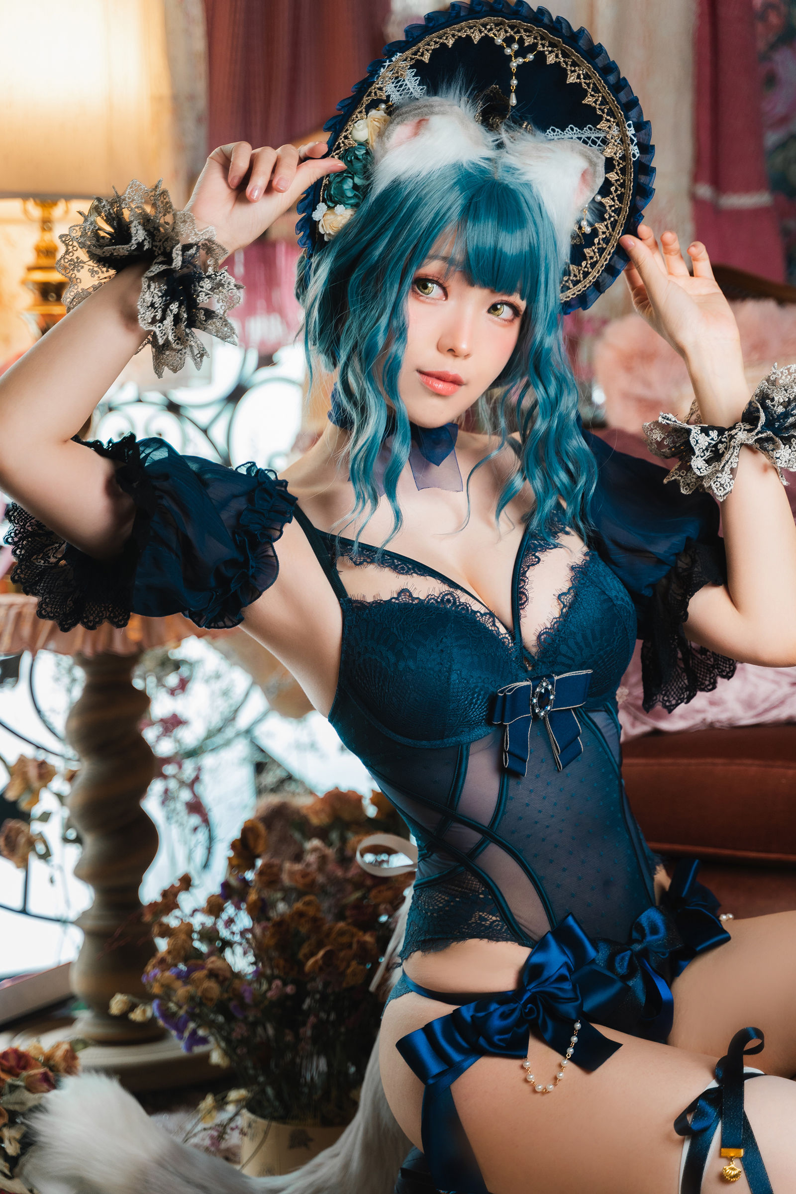 [福利COS] Ely_eee(ElyEE子) - Scottish Fold Cat Doll 摺耳貓少女人形第11张