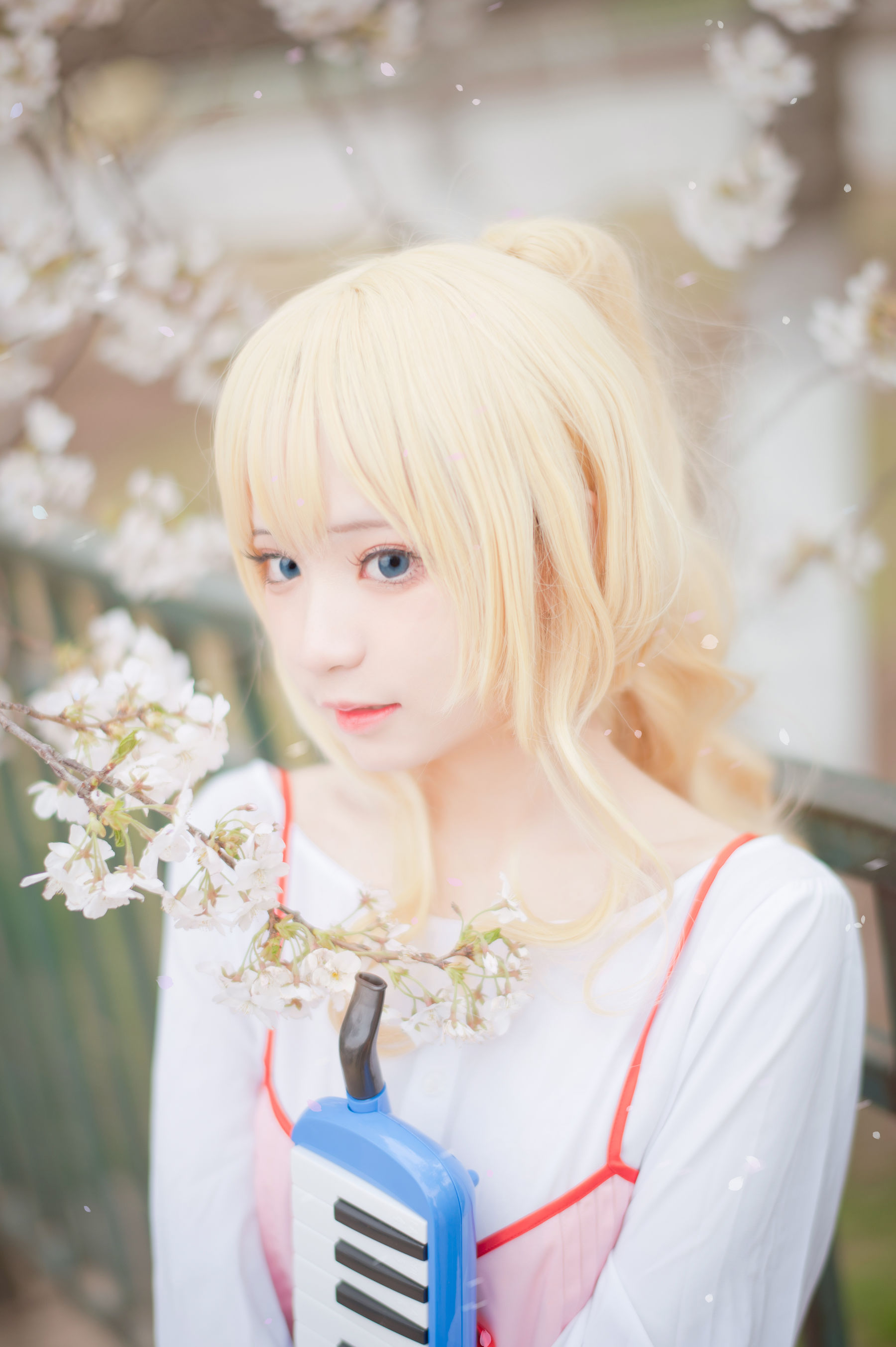 [福利COS] 花柒Hana - 宫园熏粉裙第4张