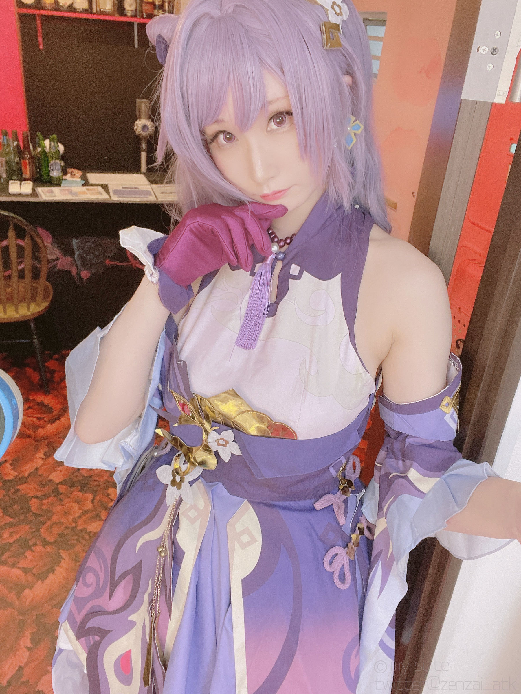 [福利COS] (Cosplay)[my suite] Atsuki あつき - Keqing 刻晴 (Genshin Impact)第8张