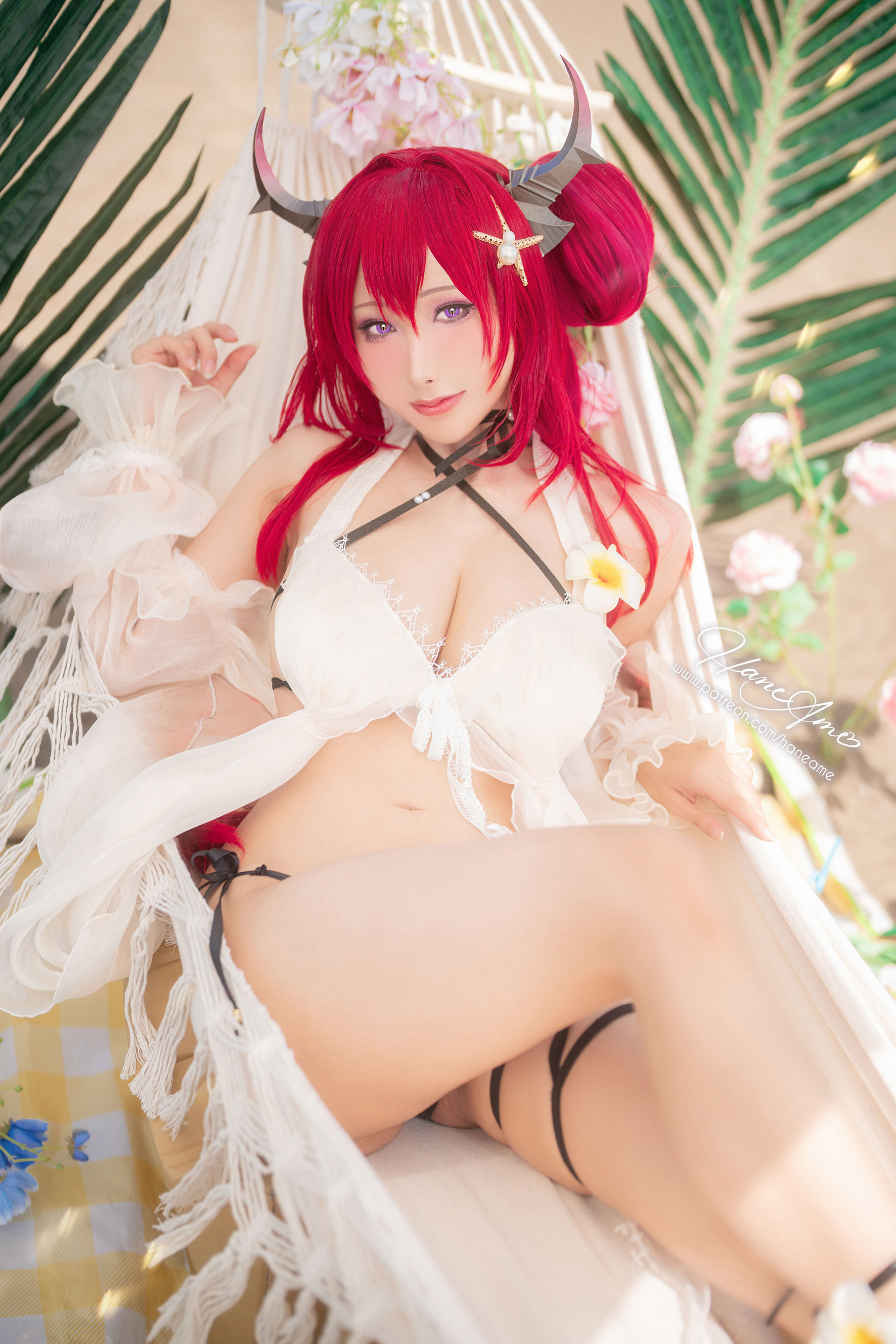 [福利COS] Hane Ame 雨波写真 - Arknights Surtr 泳裝第6张