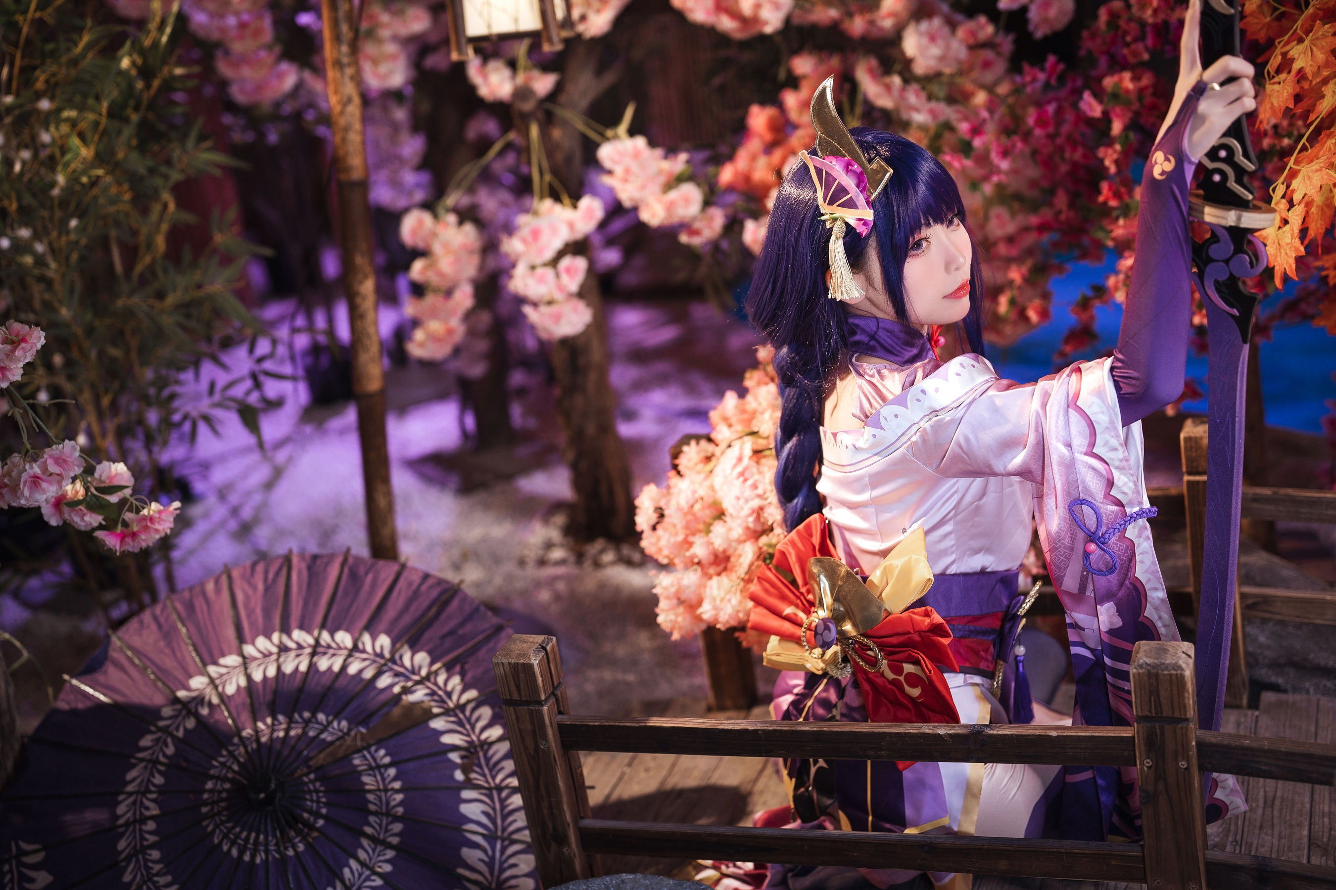 [福利COS] 樱岛嗷一 - 雷电将军第9张