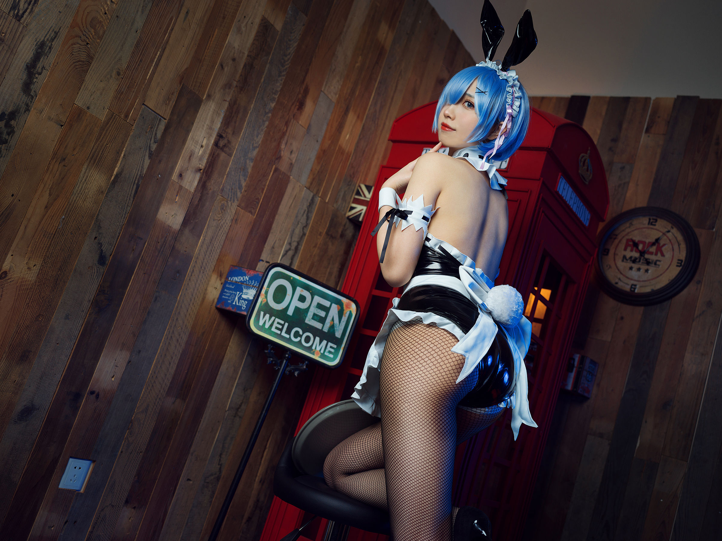 [福利COS] 次元少女念雪ww - 蕾姆兔女郎第5张