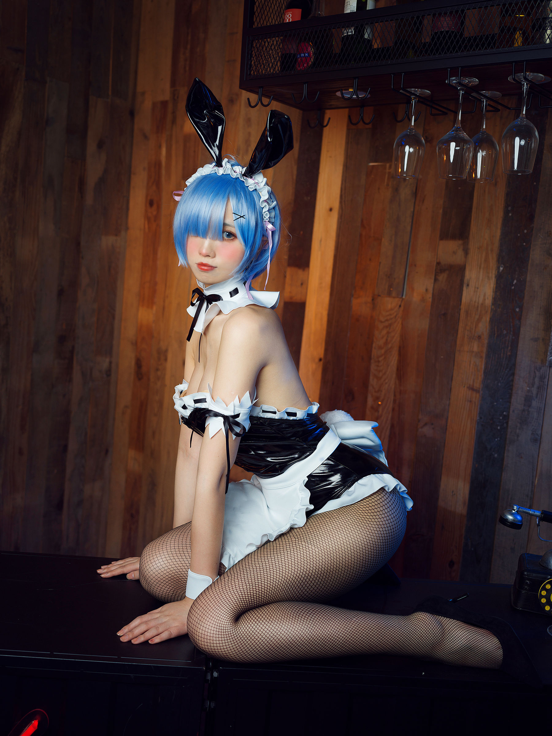 [福利COS] 次元少女念雪ww - 蕾姆兔女郎第9张