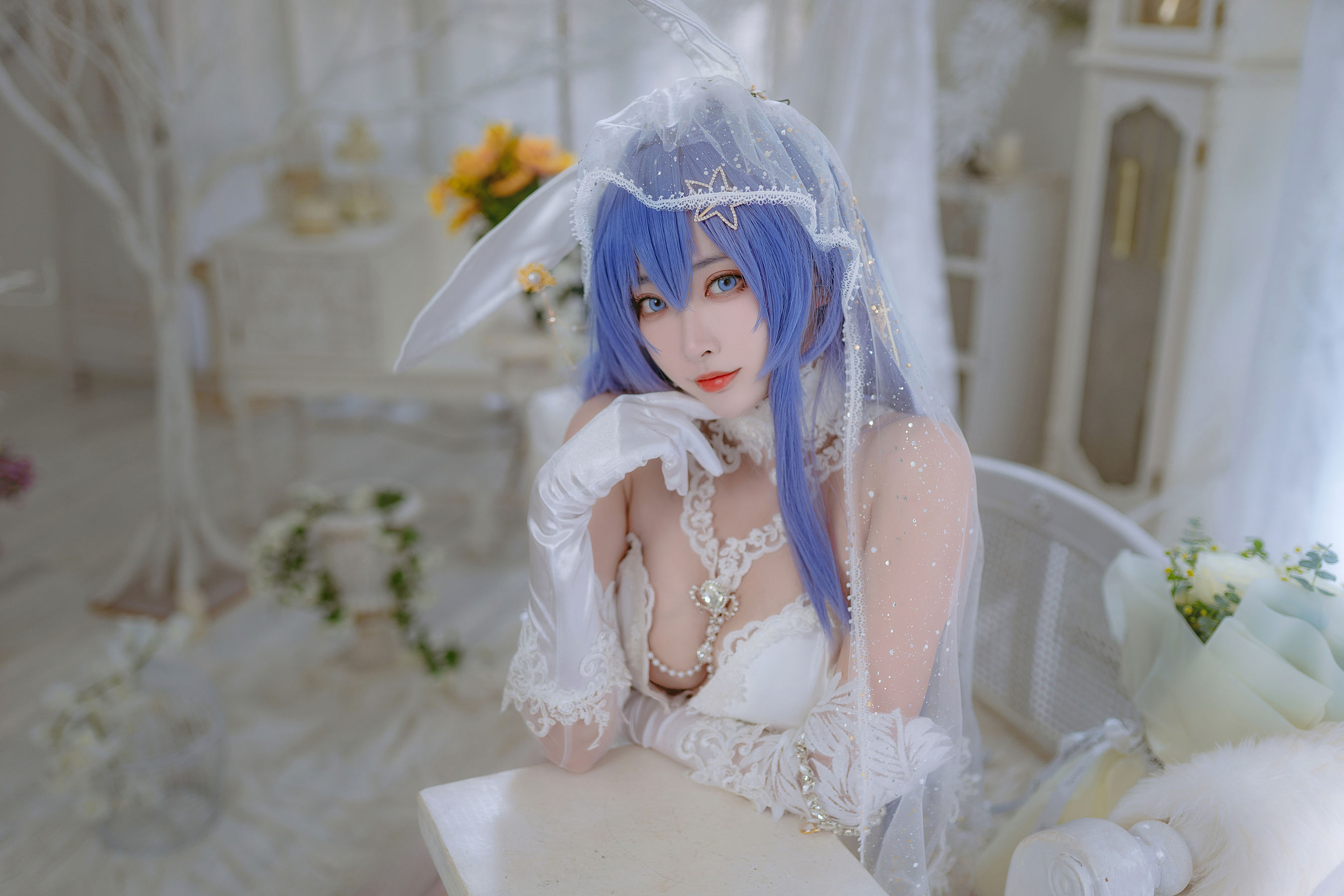 [福利COS] 宫本桜 - 花园花嫁第7张