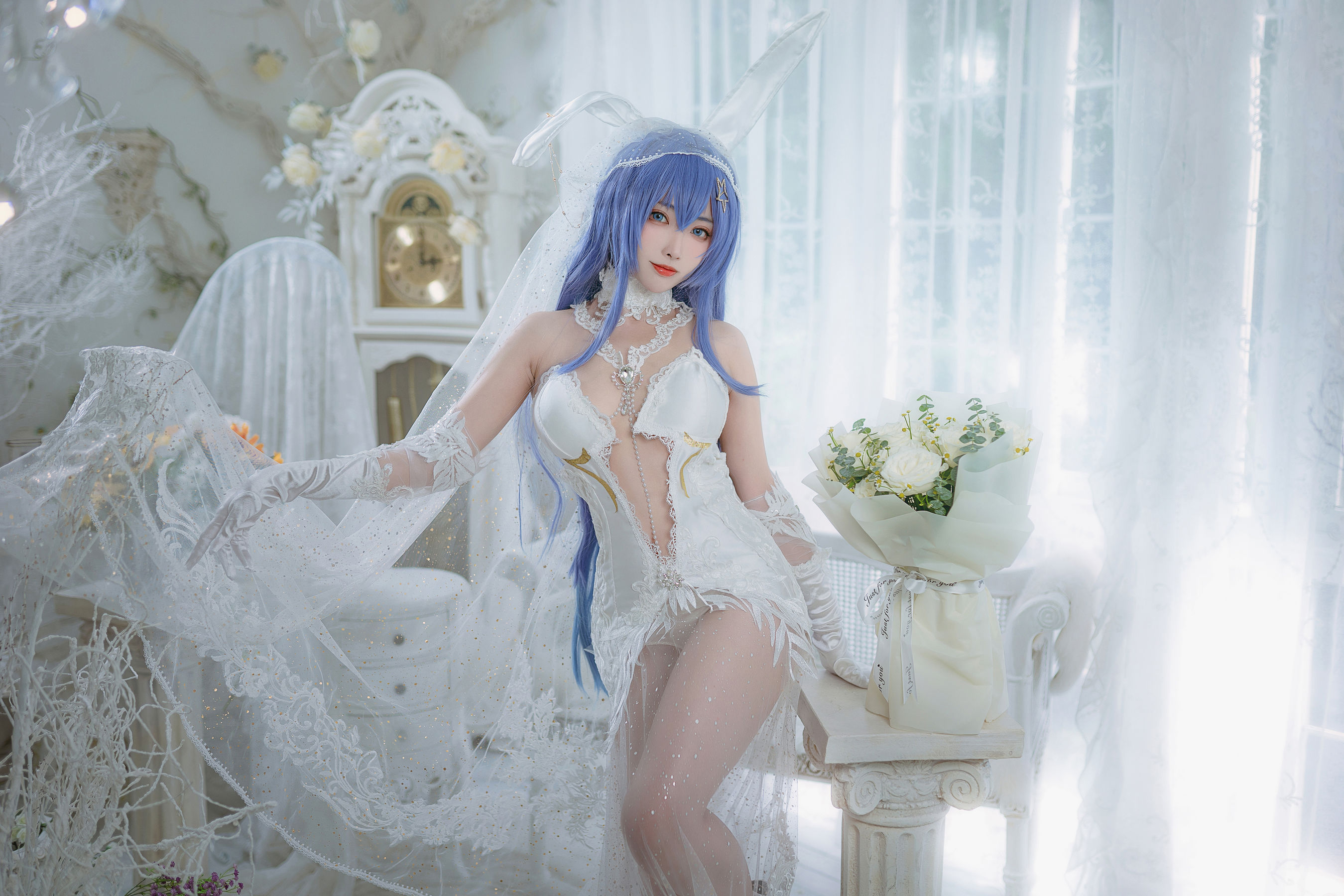 [福利COS] 宫本桜 - 花园花嫁第4张