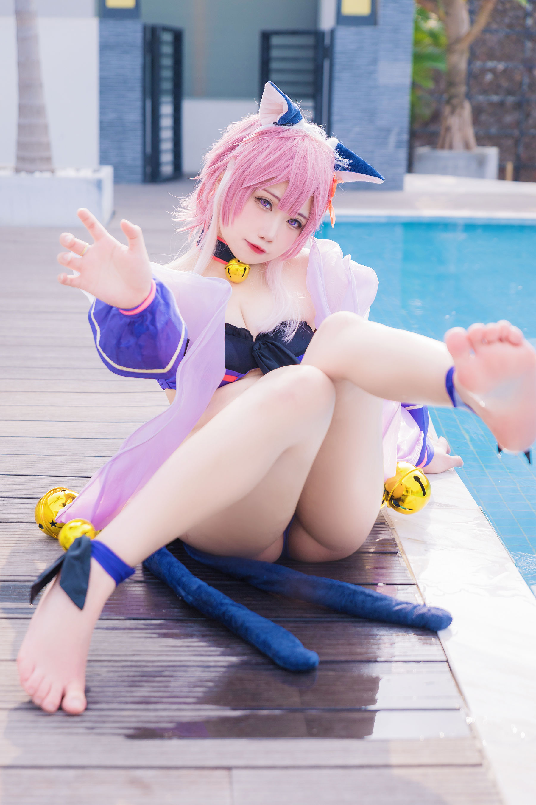 [福利COS] 贞子蜜桃 - 九月舰长 宮坂珠希泳装第12张