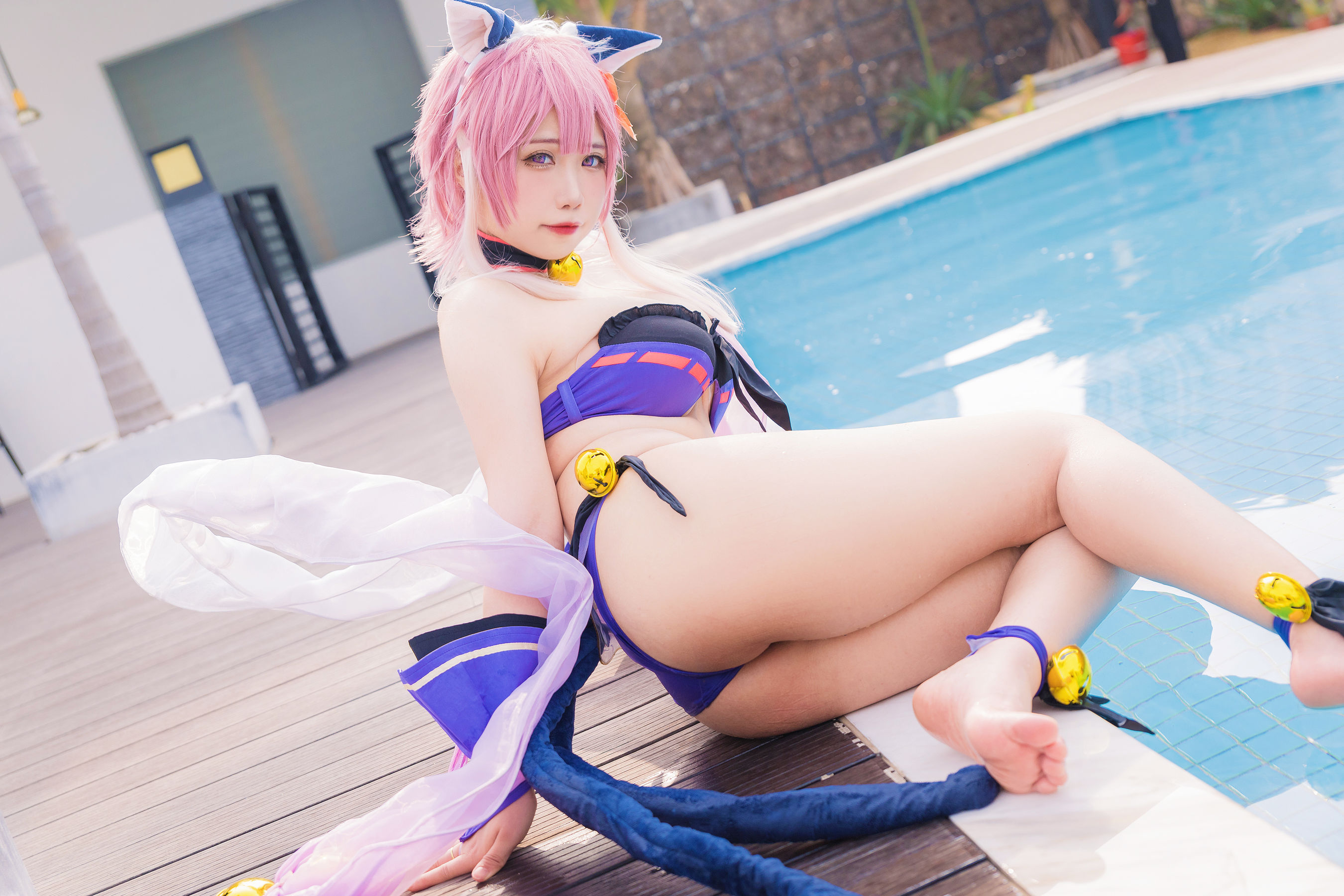 [福利COS] 贞子蜜桃 - 九月舰长 宮坂珠希泳装第11张