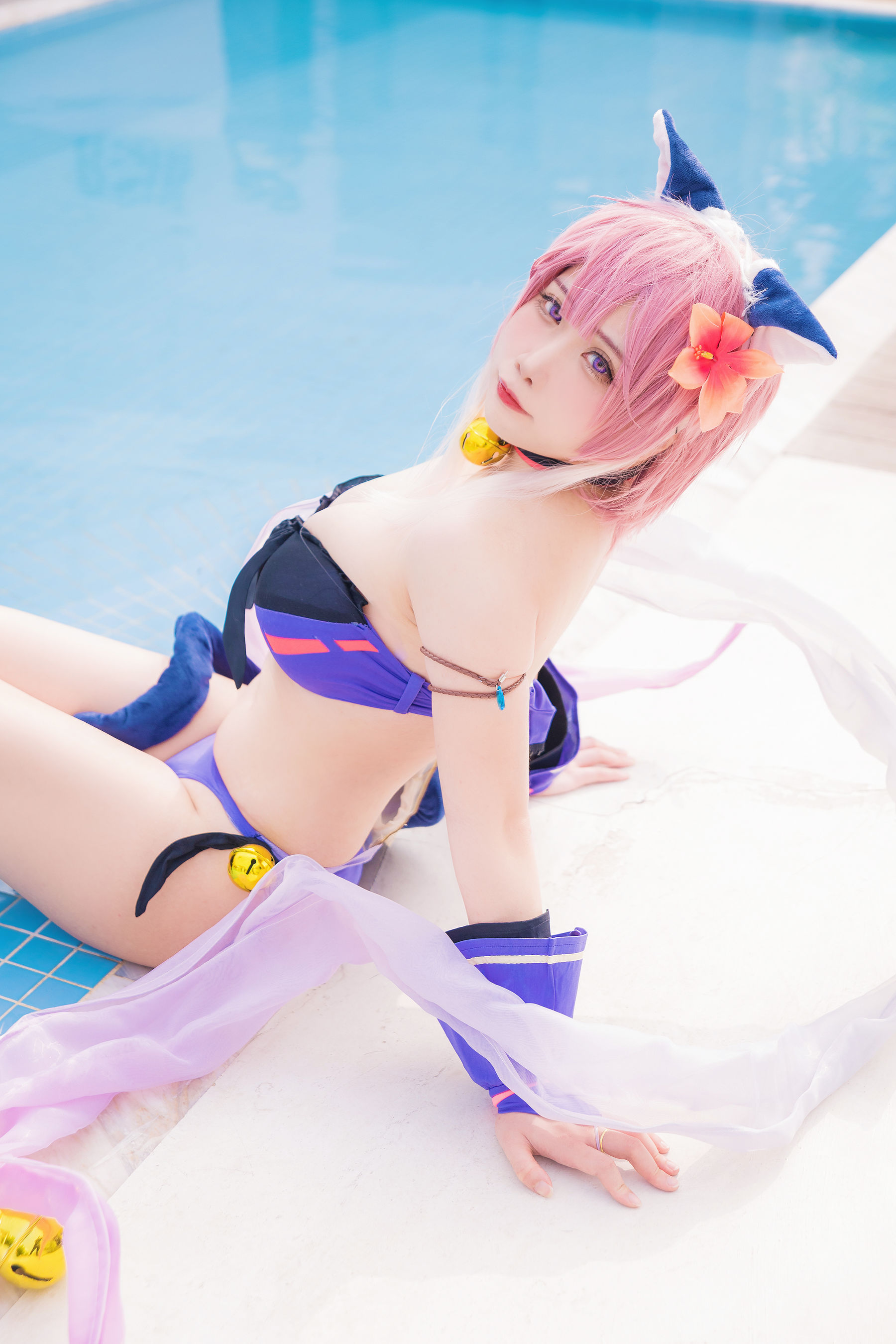 [福利COS] 贞子蜜桃 - 九月舰长 宮坂珠希泳装第9张