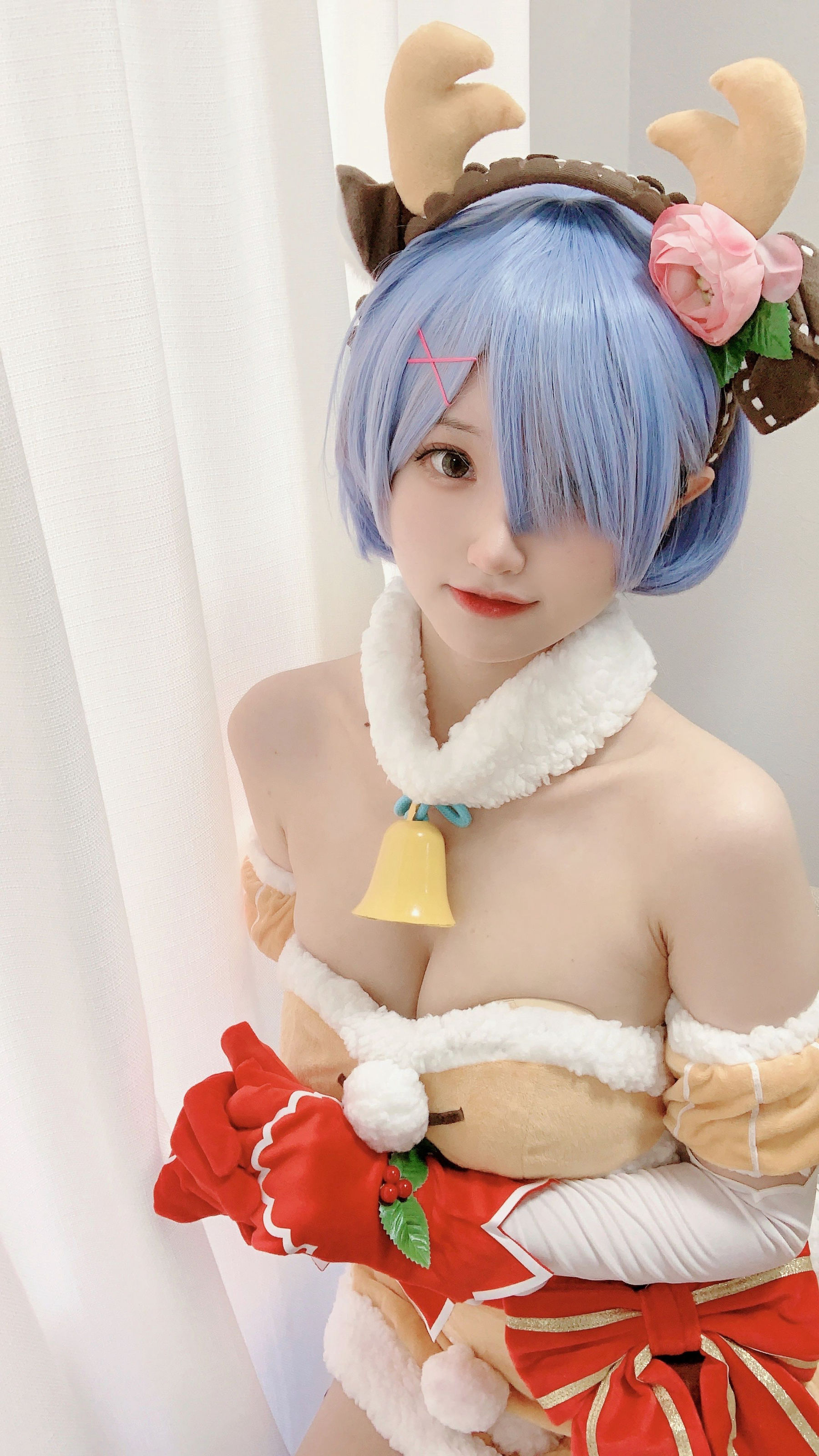 [福利COS] 千阳(ちよ) - 雷姆圣诞驯鹿～第1张