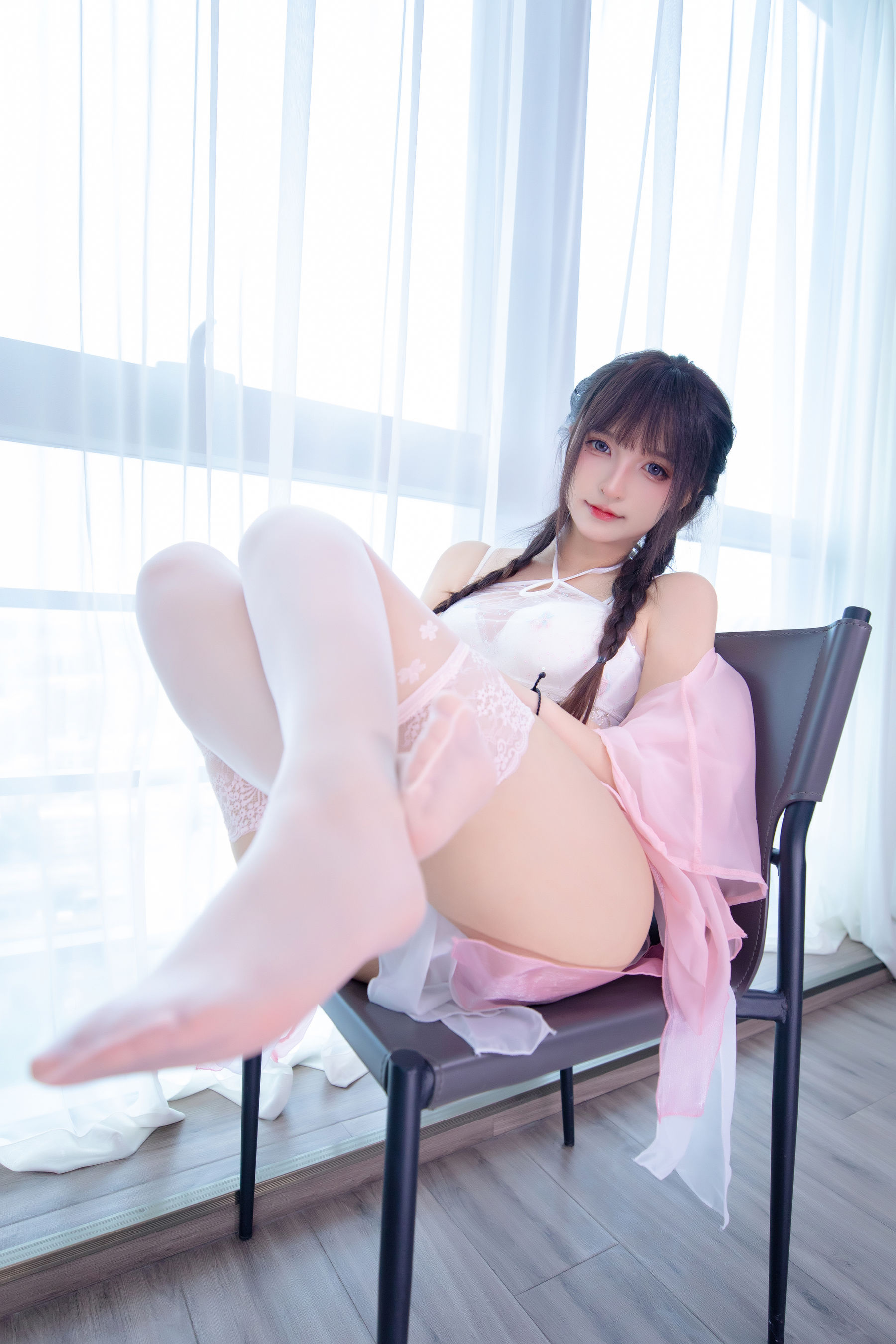 [福利COS] 萝莉神楽板真冬 之桃花潭水第26张