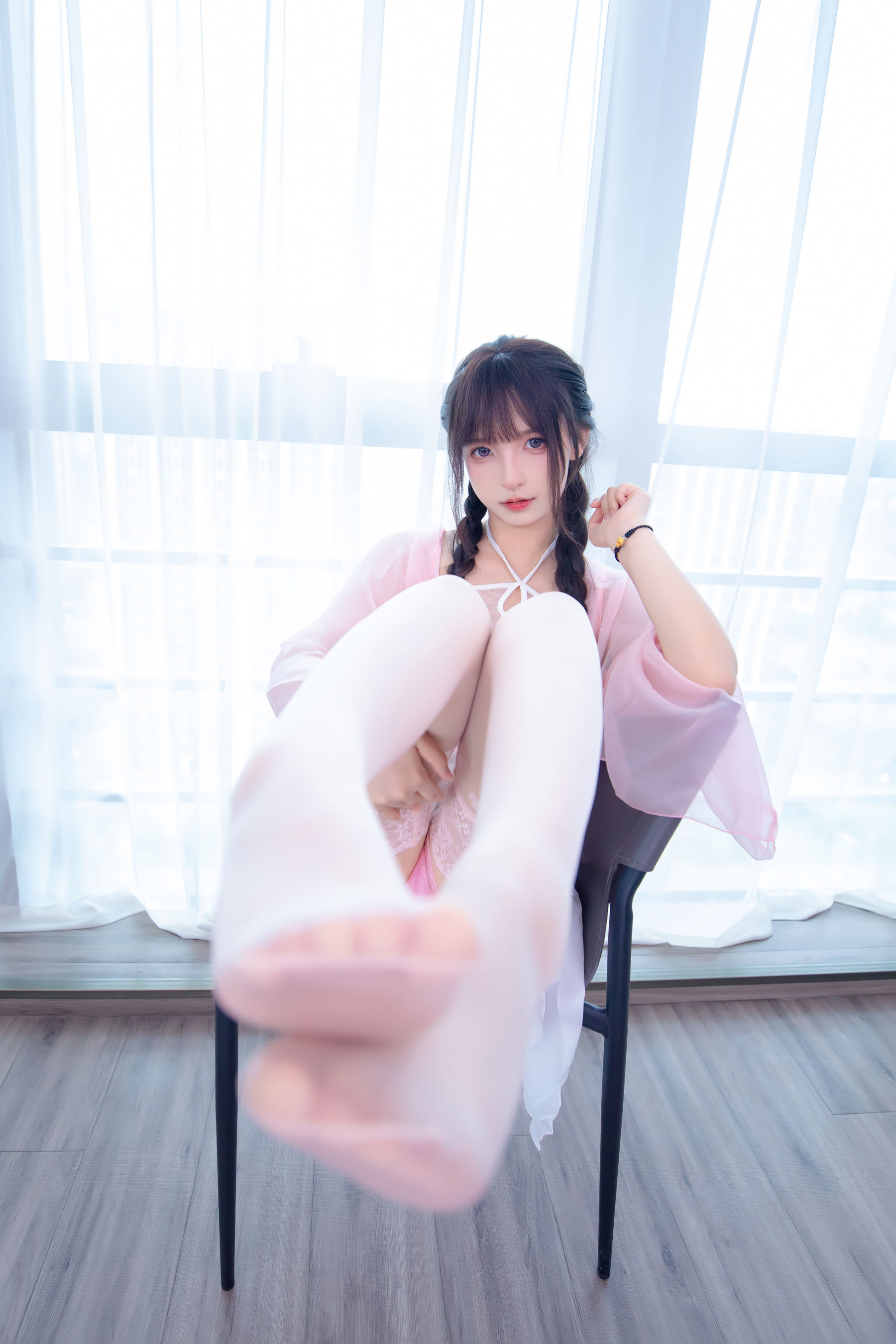 [福利COS] 萝莉神楽板真冬 之桃花潭水第11张