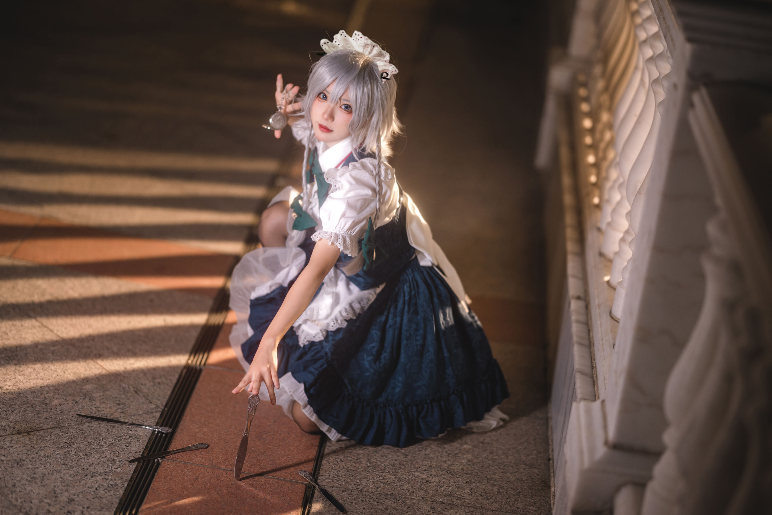 [福利COS] 花柒Hana - 星雨咲夜女仆第3张