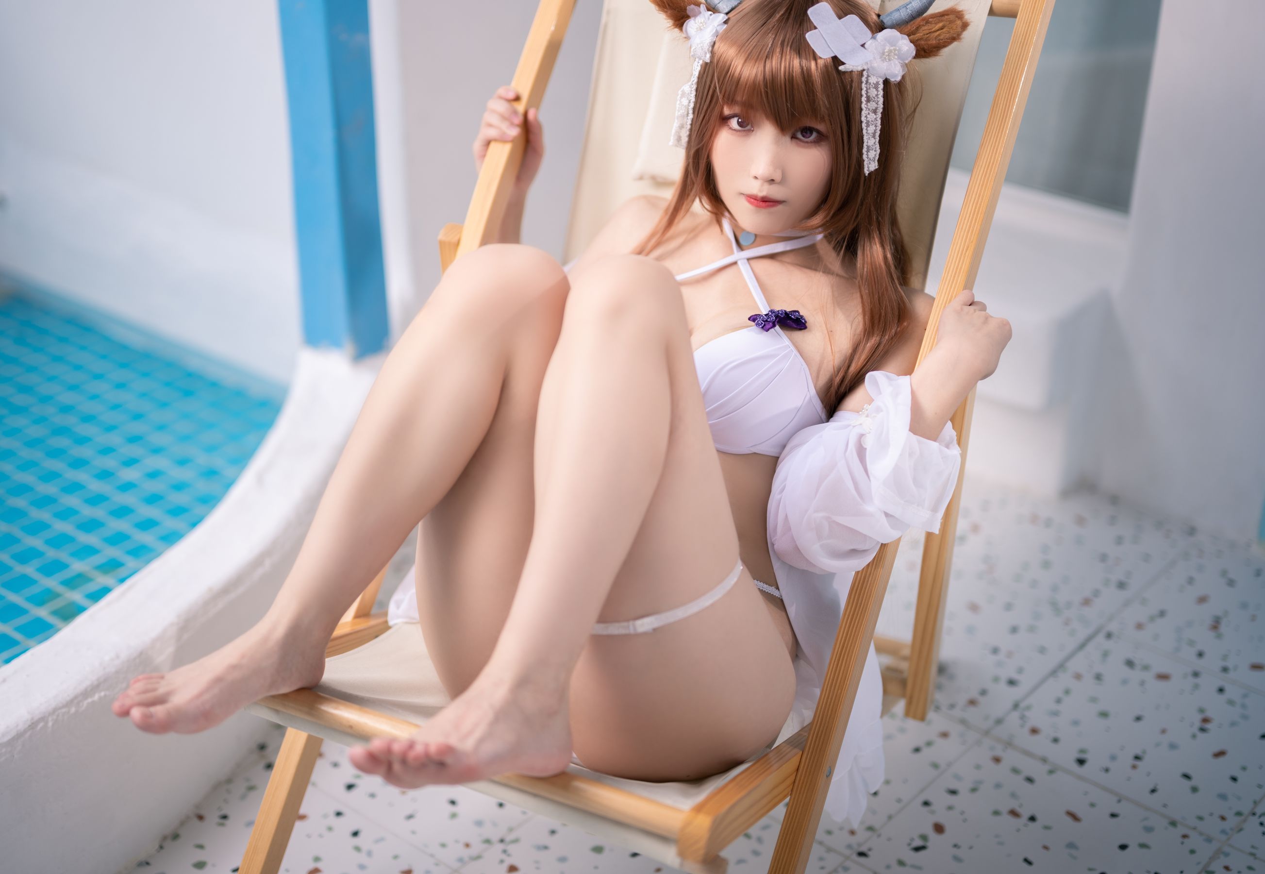 [福利COS] Cosplay汪知子 - 樫野泳装第11张