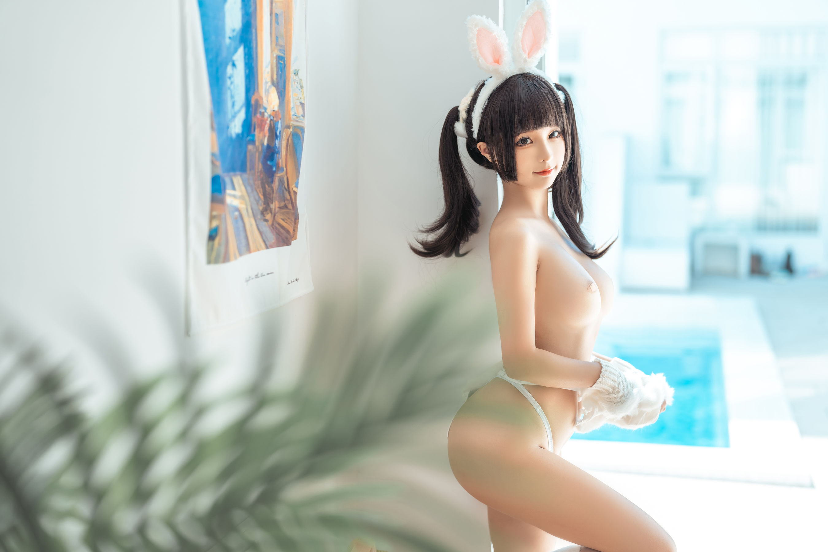 [福利COS] 动漫博主蠢沫沫 - 绵绵兔第8张