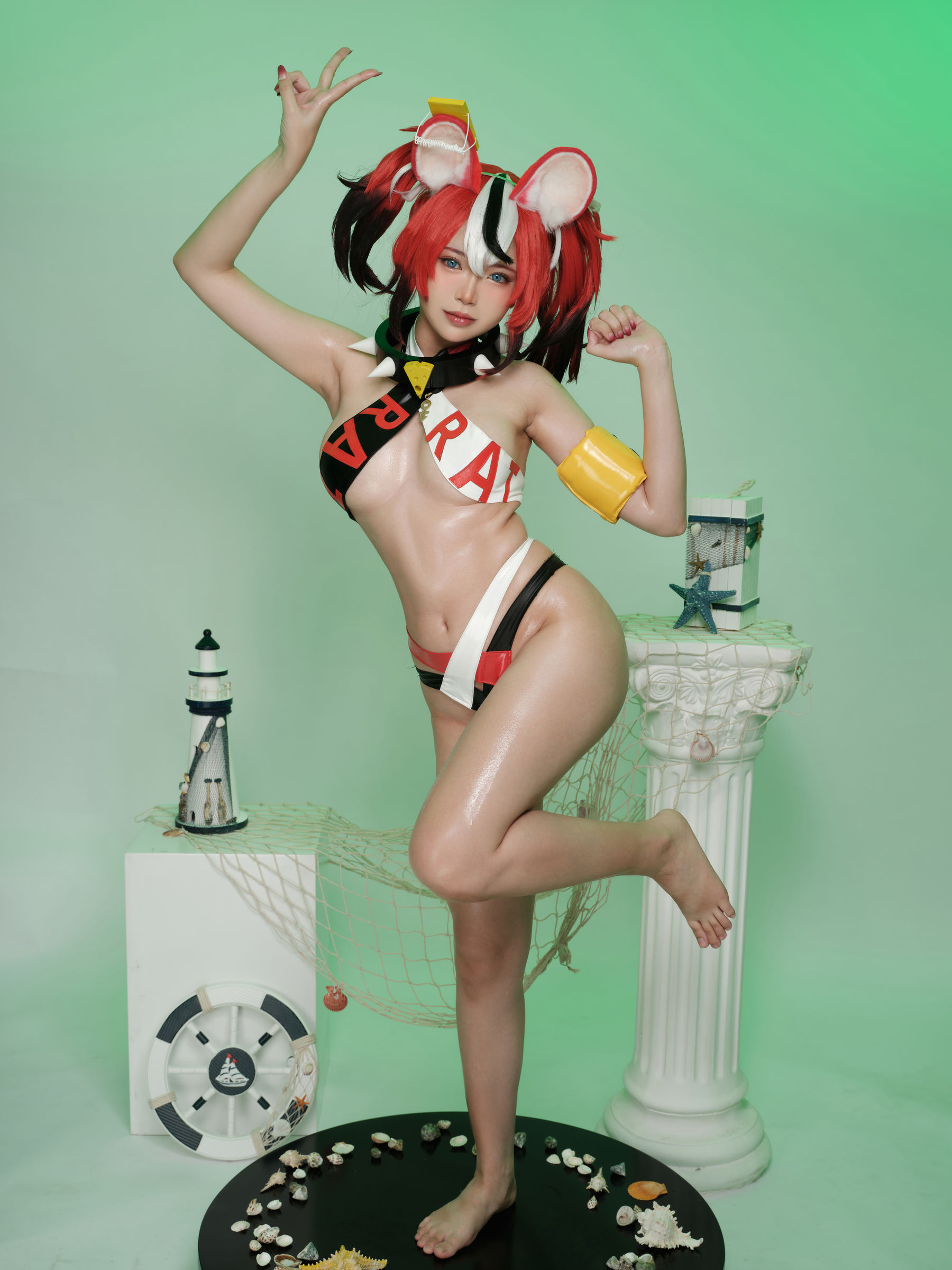 [福利COS] ZinieQ - Hakos Baelz Pole Dancing第4张